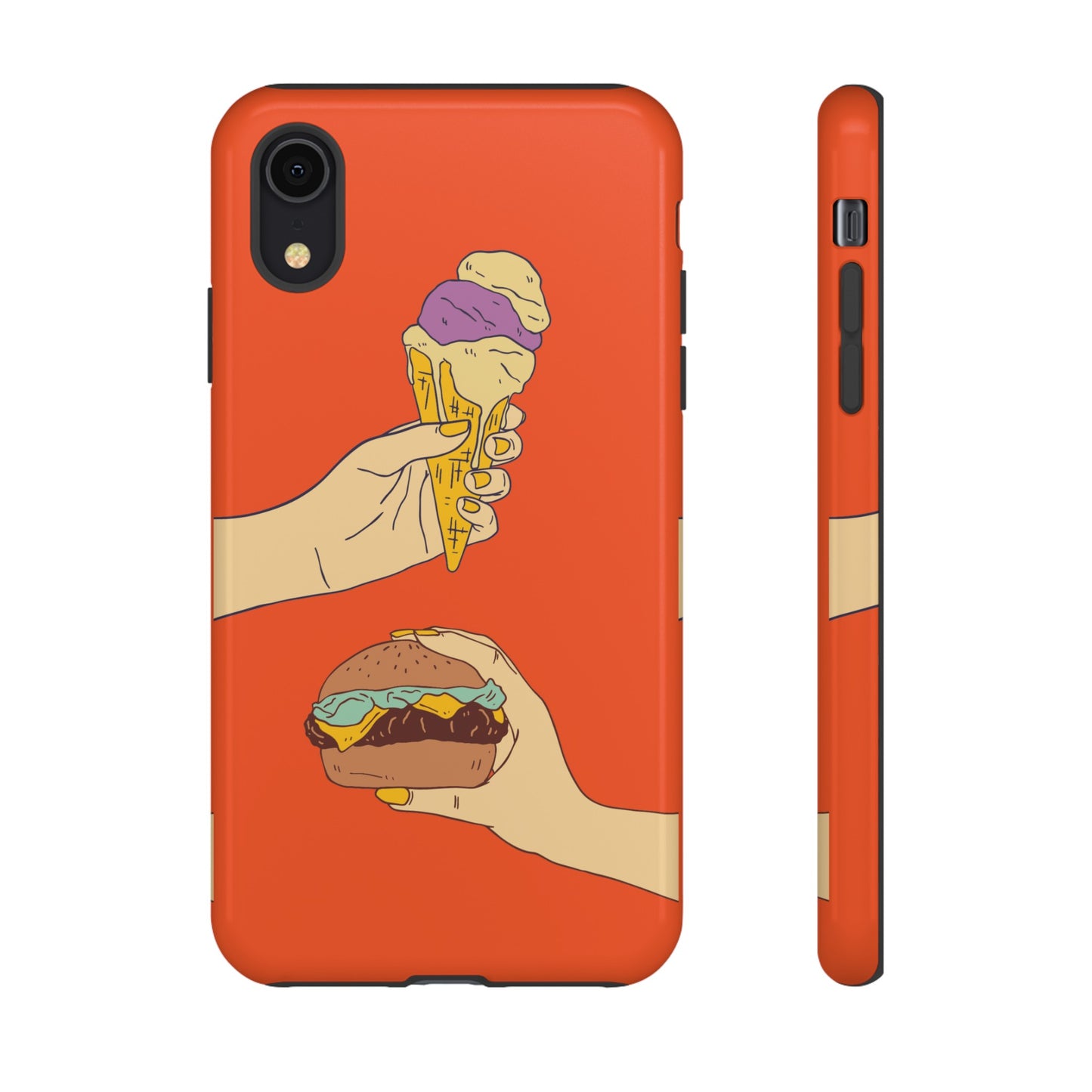 IceCream Or Hamburger? Phone Case | iPhone 15 Plus/ Pro, 14, 13, 12| Google Pixel 7, Pro, 5| Samsung Galaxy S23 All Major Phone Models