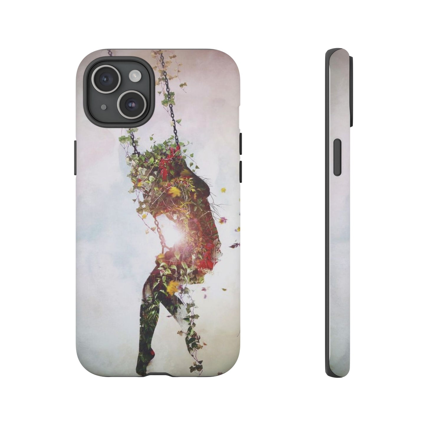 Flower Swing Girl Wallpaper Phone Case | iPhone 15 Plus/ Pro, 14, 13, 12| Google Pixel 7, Pro, 5| Samsung Galaxy S23 All Major Phone Models