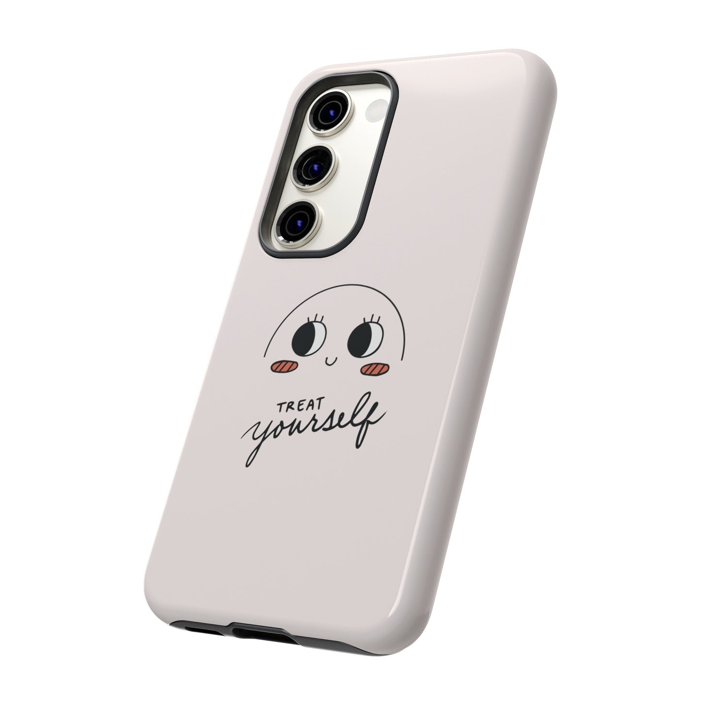 Treat Yourself Wallpaper Phone Case | iPhone 15 Plus/ Pro, 14, 13, 12| Google Pixel 7, Pro, 5| Samsung Galaxy S23 All Major Phone Models