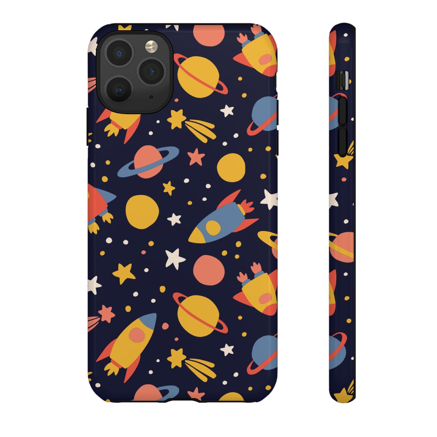 Cartoon Space Wallpaper Phone Case | iPhone 15 Plus/ Pro, 14, 13, 12| Google Pixel 7, Pro, 5| Samsung Galaxy S23 All Major Phone Models