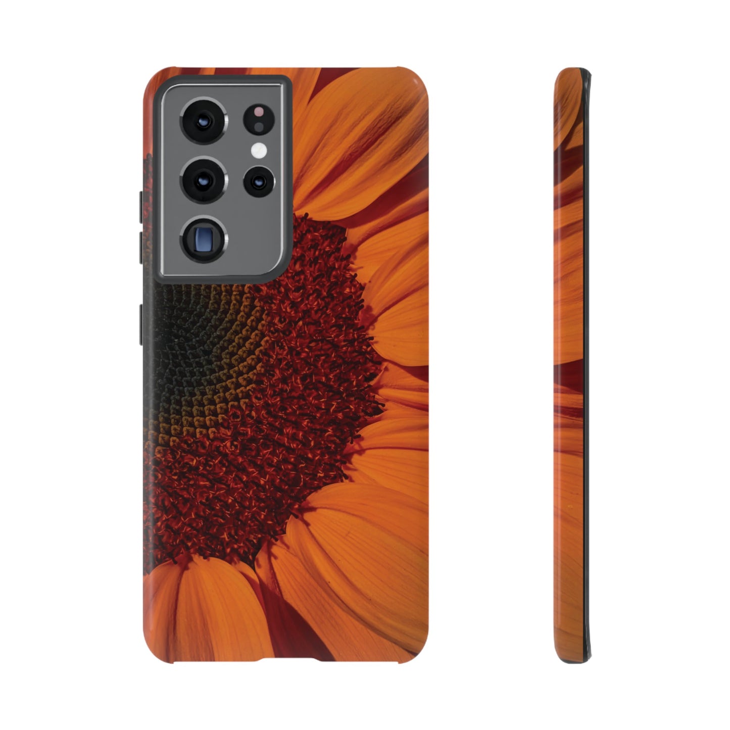 Orange Sunflower Wallpaper Phone Case | iPhone 15 Plus/ Pro, 14, 13, 12| Google Pixel 7, Pro, 5| Samsung Galaxy S23 All Major Phone Models