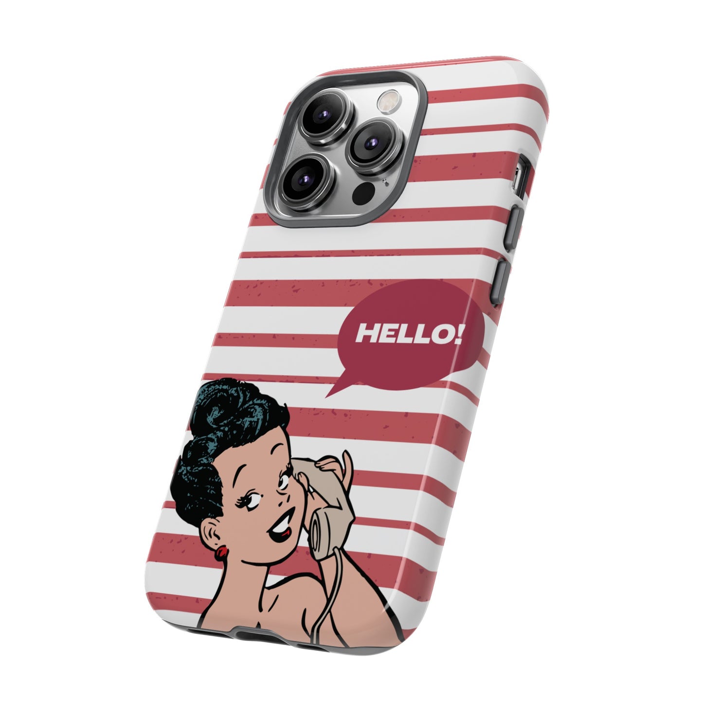 Hello! Wallpaper Phone Case | iPhone 15 Plus/ Pro, 14, 13, 12| Google Pixel 7, Pro, 5| Samsung Galaxy S23 All Major Phone Models