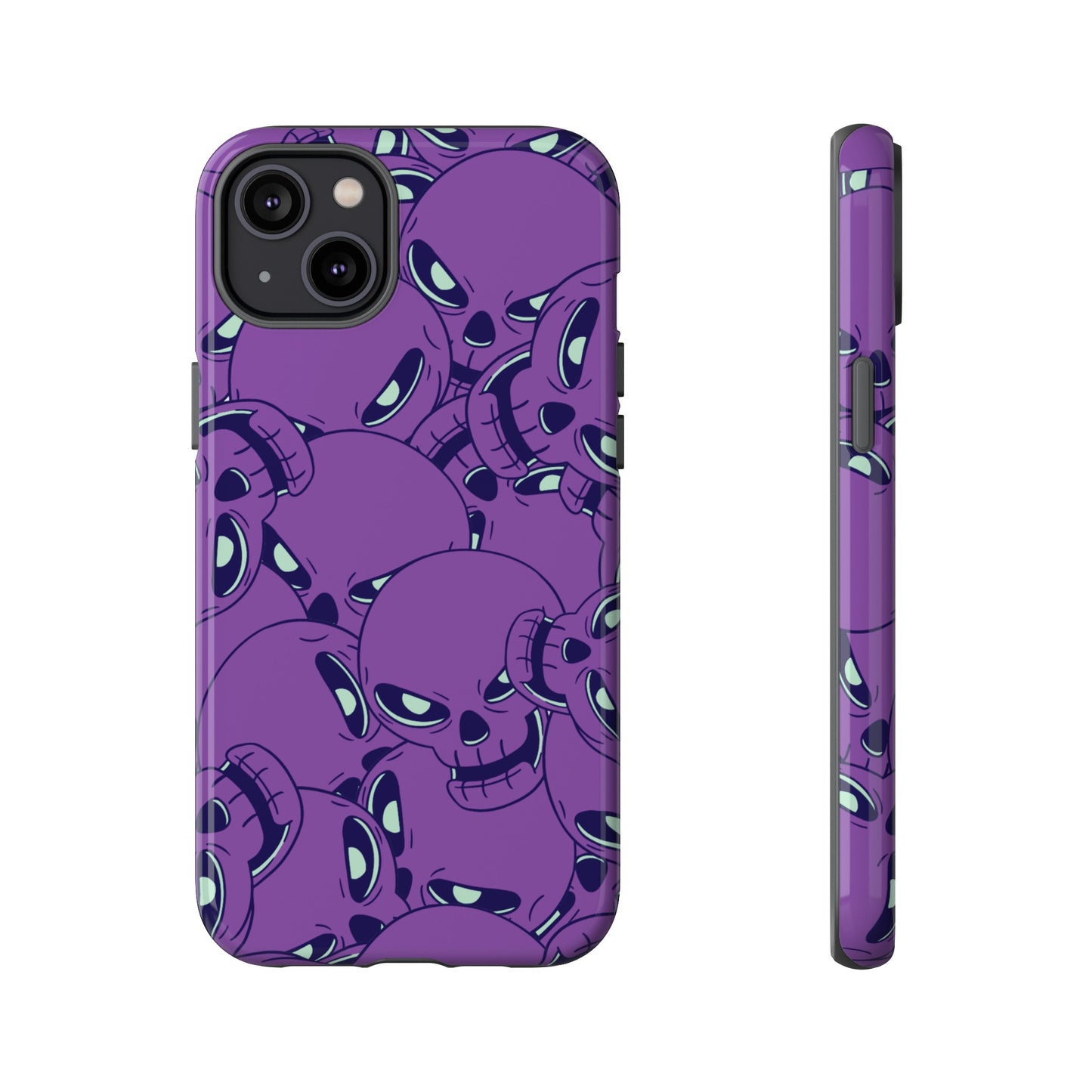 Glowing Skulls Wallpaper Phone Case | iPhone 15 Plus/ Pro, 14, 13, 12| Google Pixel 7, Pro, 5| Samsung Galaxy S23 All Major Phone Models