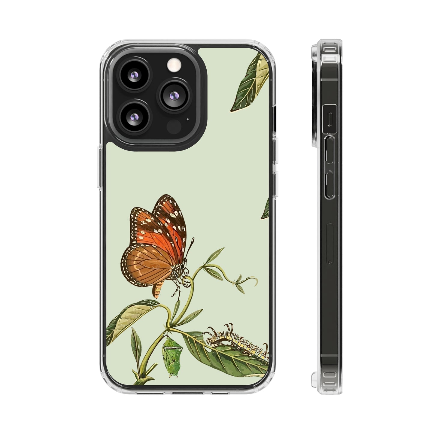 Orange Butterfly Wallpaper Phone Case | iPhone 15 Plus/ Pro, 14, 13, 12| Google Pixel 7, Pro, 5| Samsung Galaxy S23 All Major Phone Models