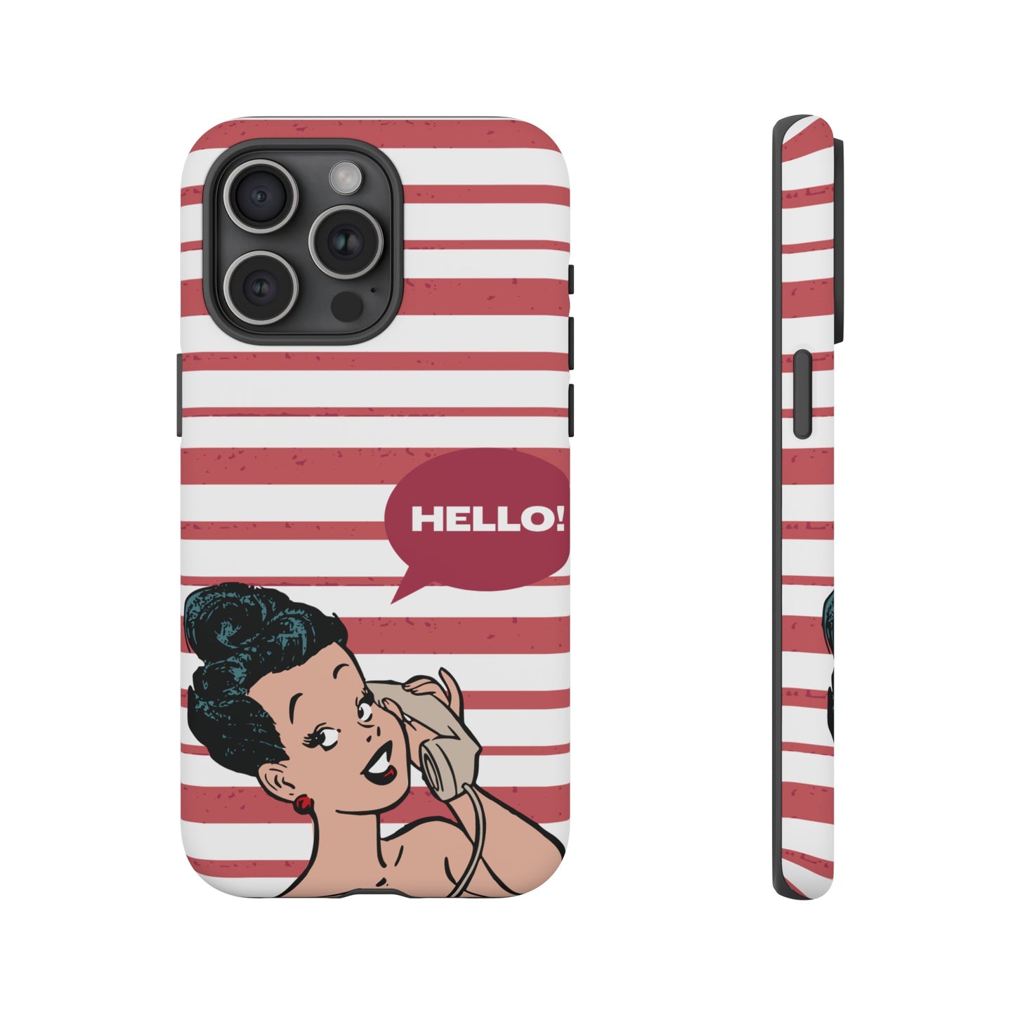 Hello! Wallpaper Phone Case | iPhone 15 Plus/ Pro, 14, 13, 12| Google Pixel 7, Pro, 5| Samsung Galaxy S23 All Major Phone Models