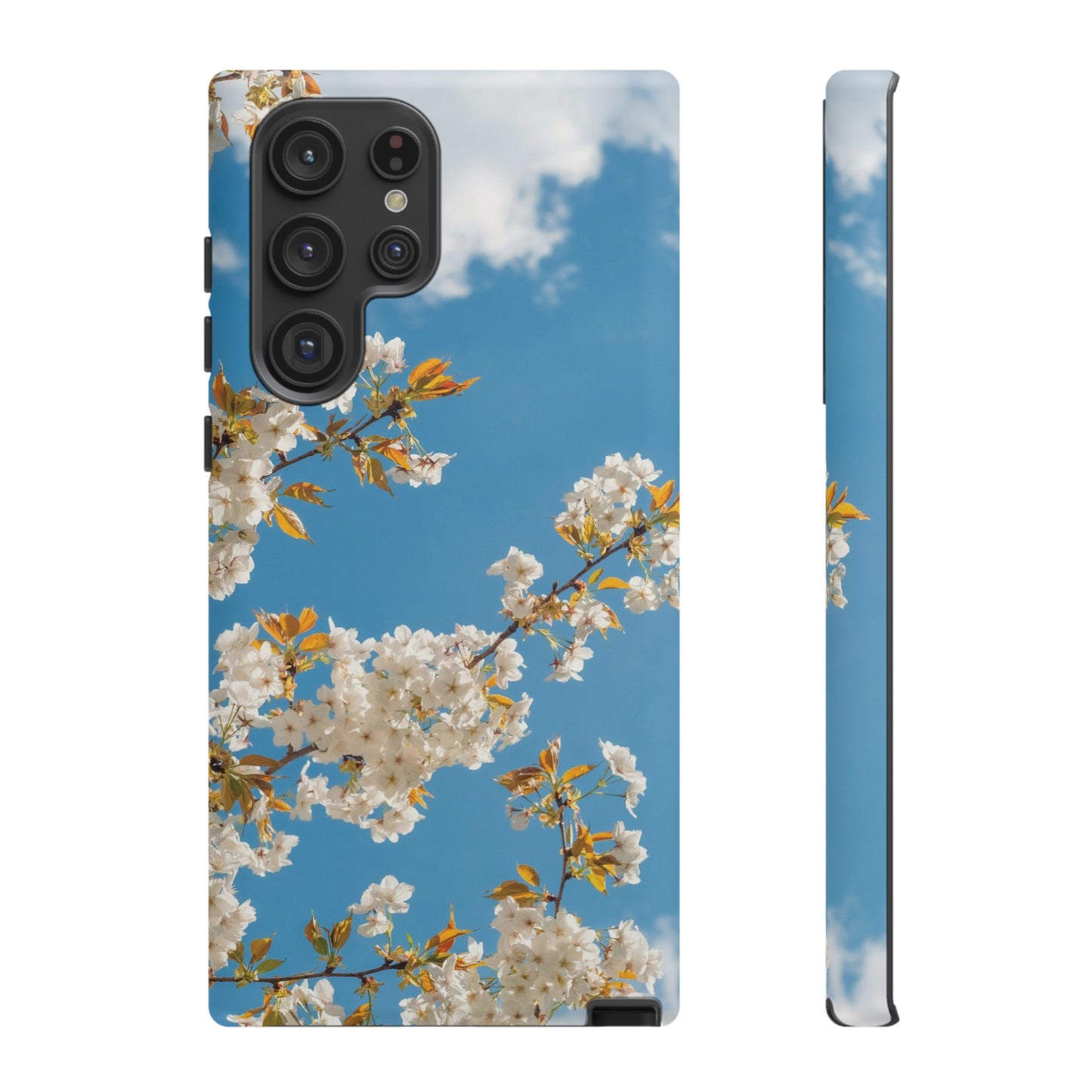 White Blossom Wallpaper Phone Case | iPhone 15 Plus/ Pro, 14, 13, 12| Google Pixel 7, Pro, 5| Samsung Galaxy S23 All Major Phone Models