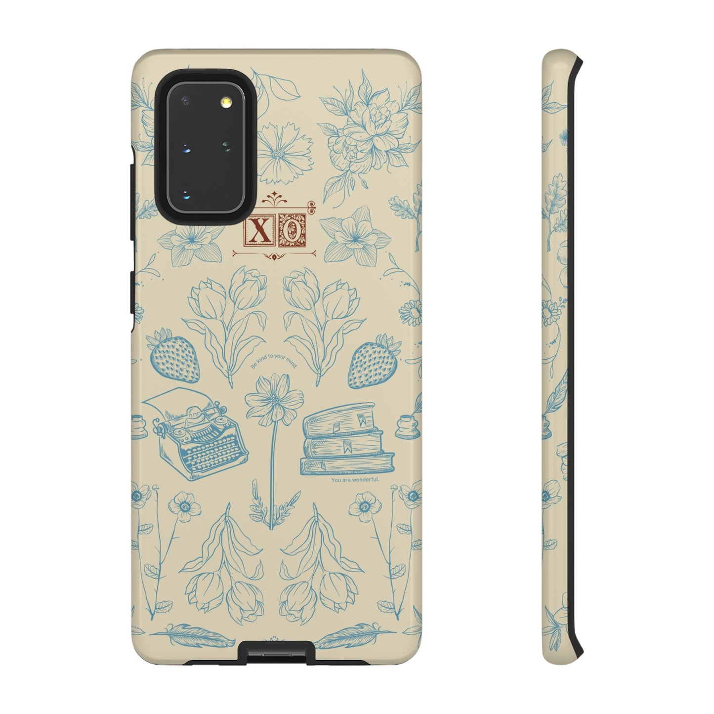 Typewriter Among The Flowers Phone Case | iPhone 15 Plus/ Pro, 14, 13, 12| Google Pixel 7, Pro, 5| Samsung Galaxy S23 All Major Phone Models