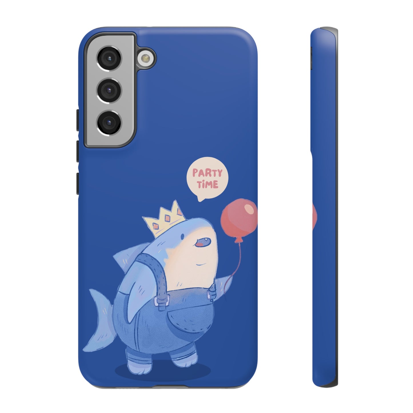 Shark Party Time Phone Case | iPhone 15 Plus/ Pro, 14, 13, 12| Google Pixel 7, Pro, 5| Samsung Galaxy S23 All Major Phone Models