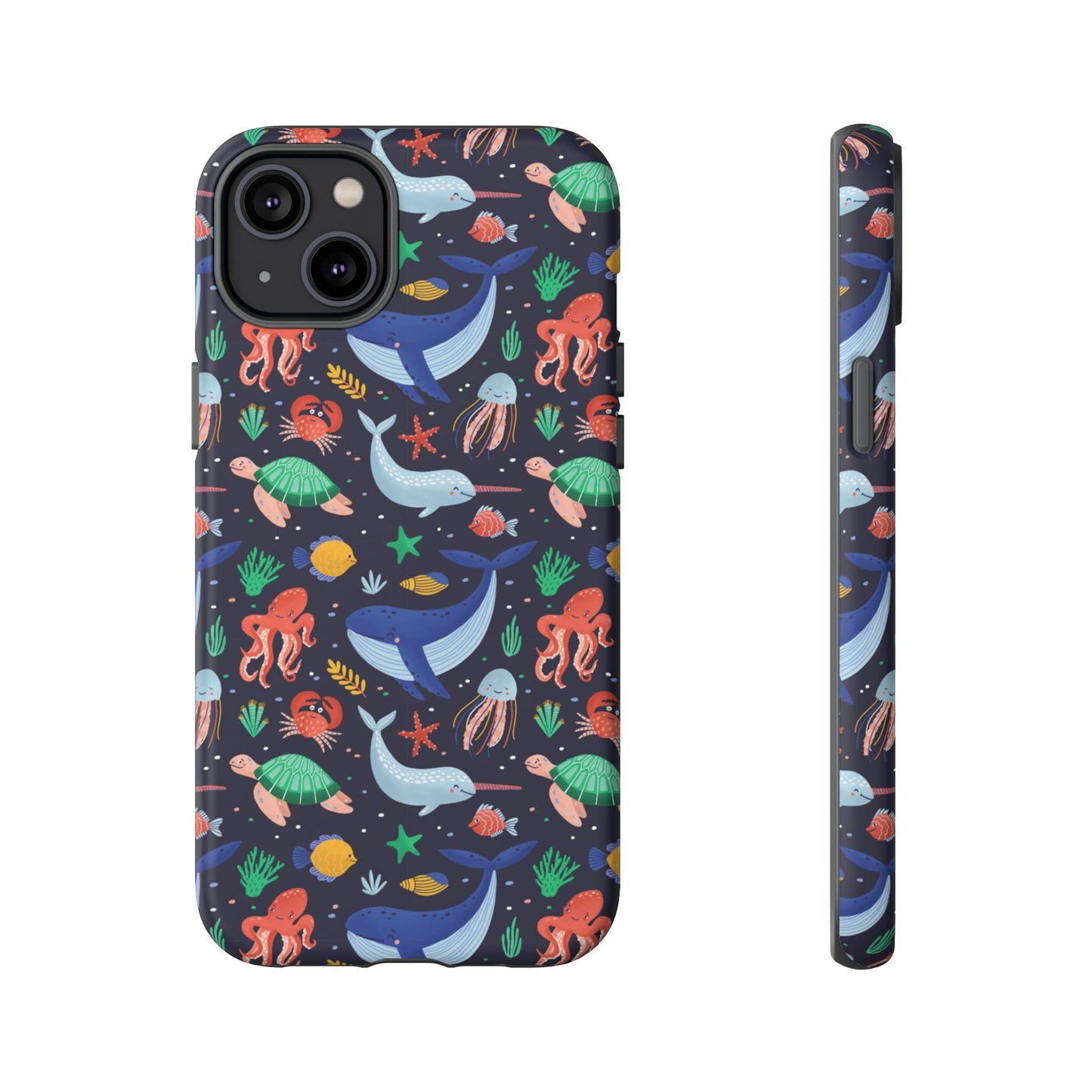 Sea Creatures Wallpaper Phone Case | iPhone 15 Plus/ Pro, 14, 13, 12| Google Pixel 7, Pro, 5| Samsung Galaxy S23 All Major Phone Models