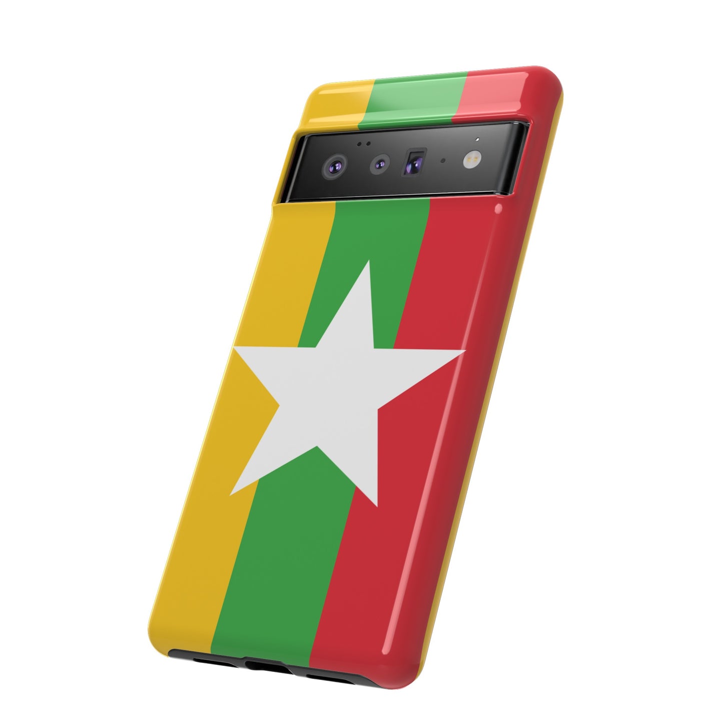 Myanmar Flag Phone Case | iPhone 15 Plus/ Pro, 14, 13, 12| Google Pixel 7, Pro, 5| Samsung Galaxy S23 All Major Phone Models