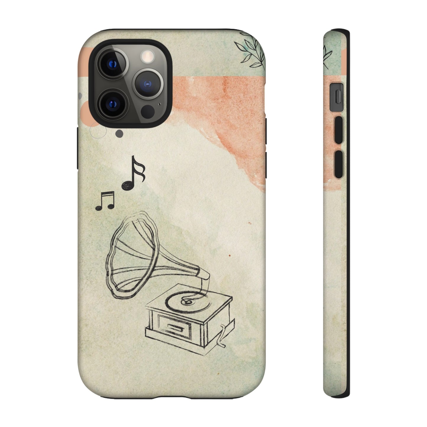 Record Player Wallpaper Phone Case | iPhone 15 Plus/ Pro, 14, 13, 12| Google Pixel 7, Pro, 5| Samsung Galaxy S23 All Major Phone Models