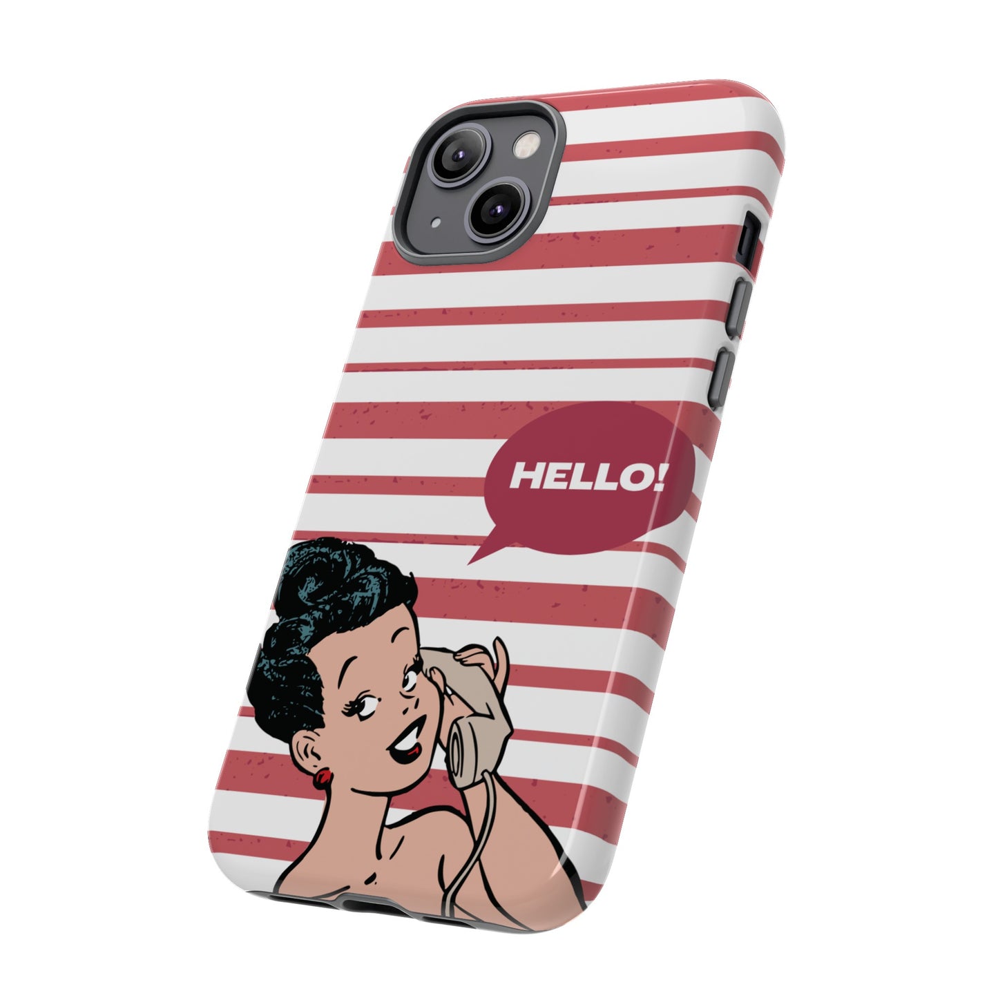 Hello! Wallpaper Phone Case | iPhone 15 Plus/ Pro, 14, 13, 12| Google Pixel 7, Pro, 5| Samsung Galaxy S23 All Major Phone Models