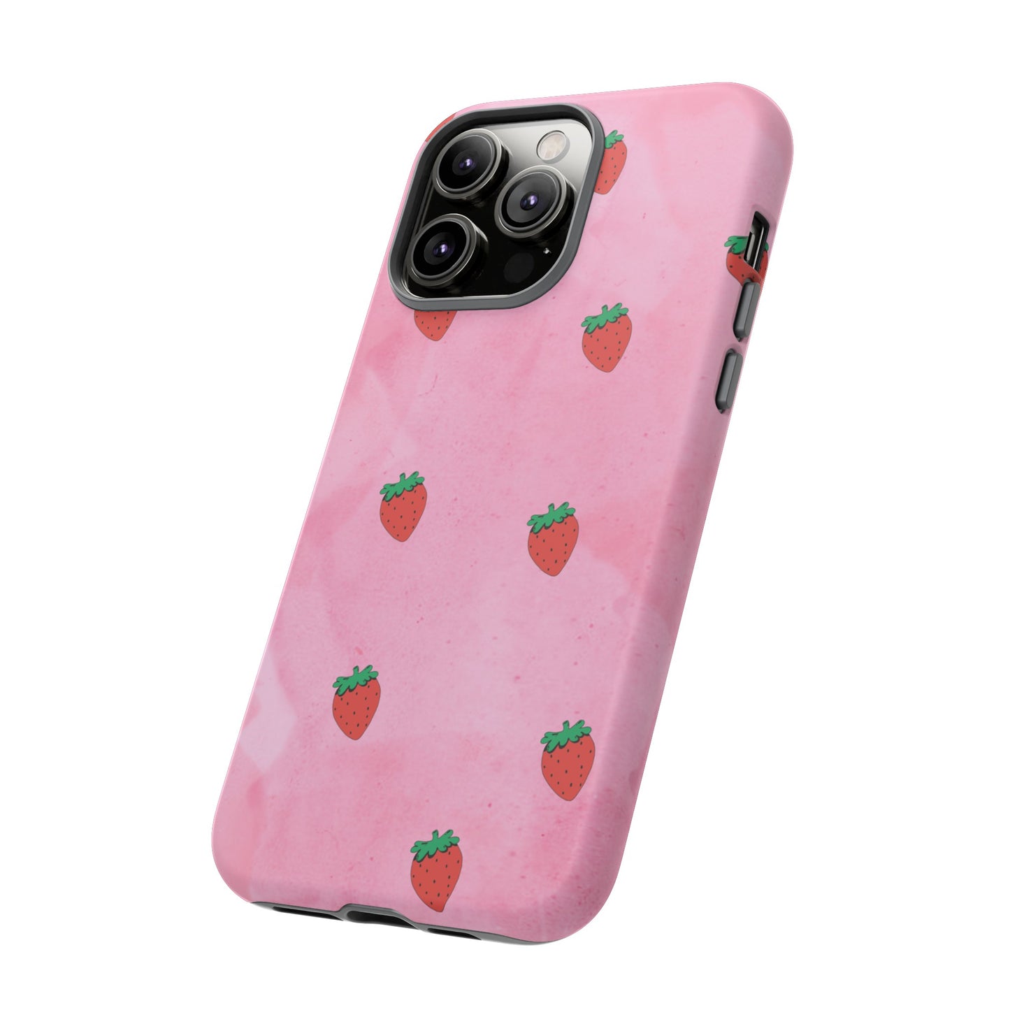 Strawberry Wallpaper Phone Case | iPhone 15 Plus/ Pro, 14, 13, 12| Google Pixel 7, Pro, 5| Samsung Galaxy S23 All Major Phone Models