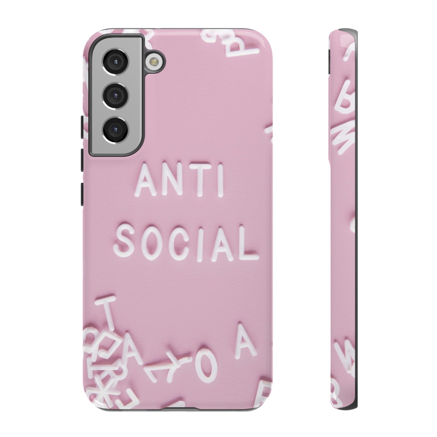 Anti Social Phone Case | iPhone 15 Plus/ Pro, 14, 13, 12| Google Pixel 7, Pro, 5| Samsung Galaxy S23 All Major Phone Models