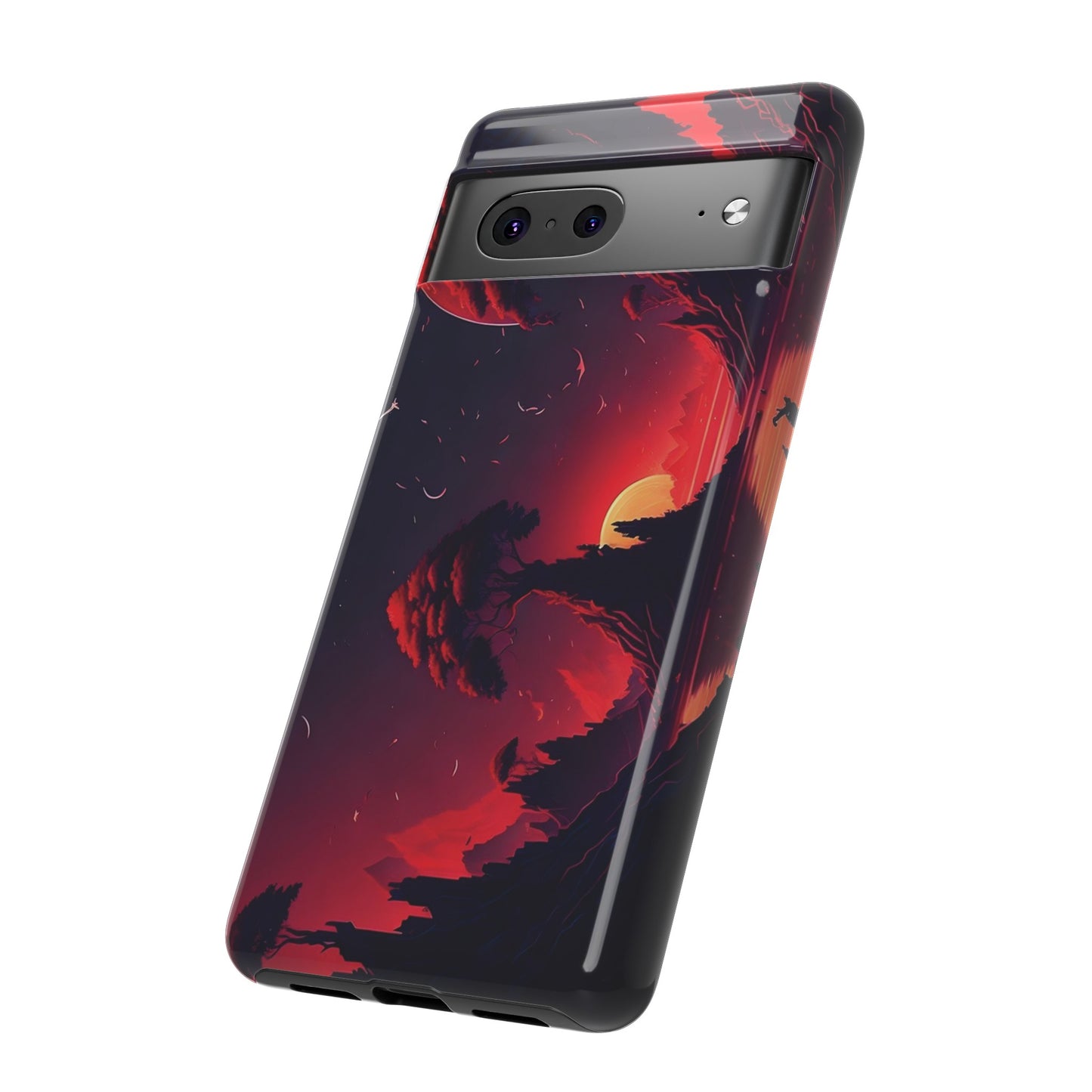 Red Sunset Wallpaper Phone Case | iPhone 15 Plus/ Pro, 14, 13, 12| Google Pixel 7, Pro, 5| Samsung Galaxy S23 All Major Phone Models