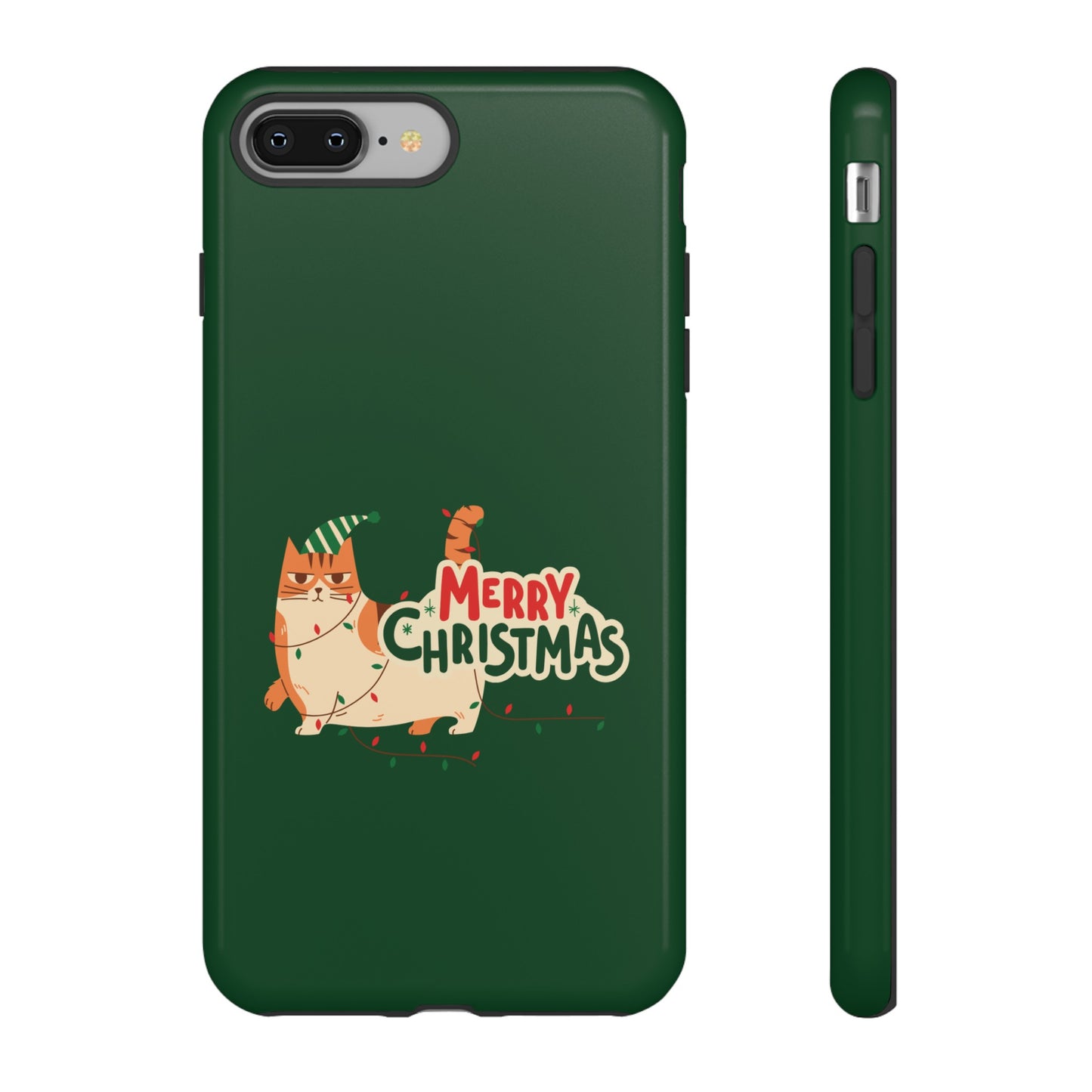 Cat Merry Christmas Phone Case | iPhone 15 Plus/ Pro, 14, 13, 12| Google Pixel 7, Pro, 5| Samsung Galaxy S23 All Major Phone Models