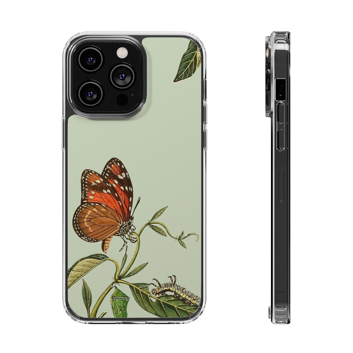 Orange Butterfly Wallpaper Phone Case | iPhone 15 Plus/ Pro, 14, 13, 12| Google Pixel 7, Pro, 5| Samsung Galaxy S23 All Major Phone Models