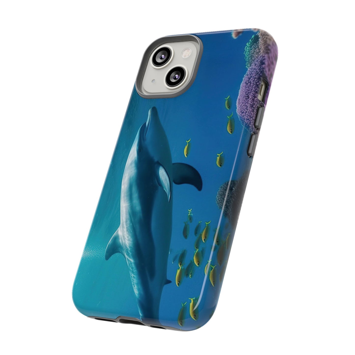 Dolphin Wallpaper Phone Case | iPhone 15 Plus/ Pro, 14, 13, 12| Google Pixel 7, Pro, 5| Samsung Galaxy S23 All Major Phone Models