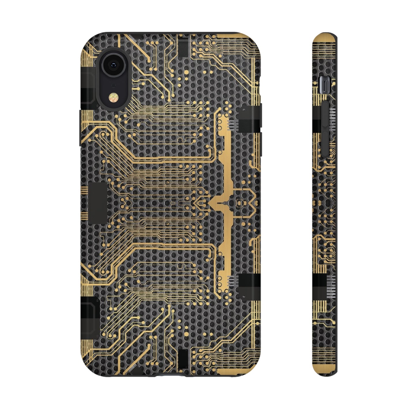 Golden Circuit Board Wallpaper Phone Case | iPhone 15 Plus/ Pro, 14, 13, 12| Google Pixel 7, Pro, 5| Samsung Galaxy S23 All Major Phone Models