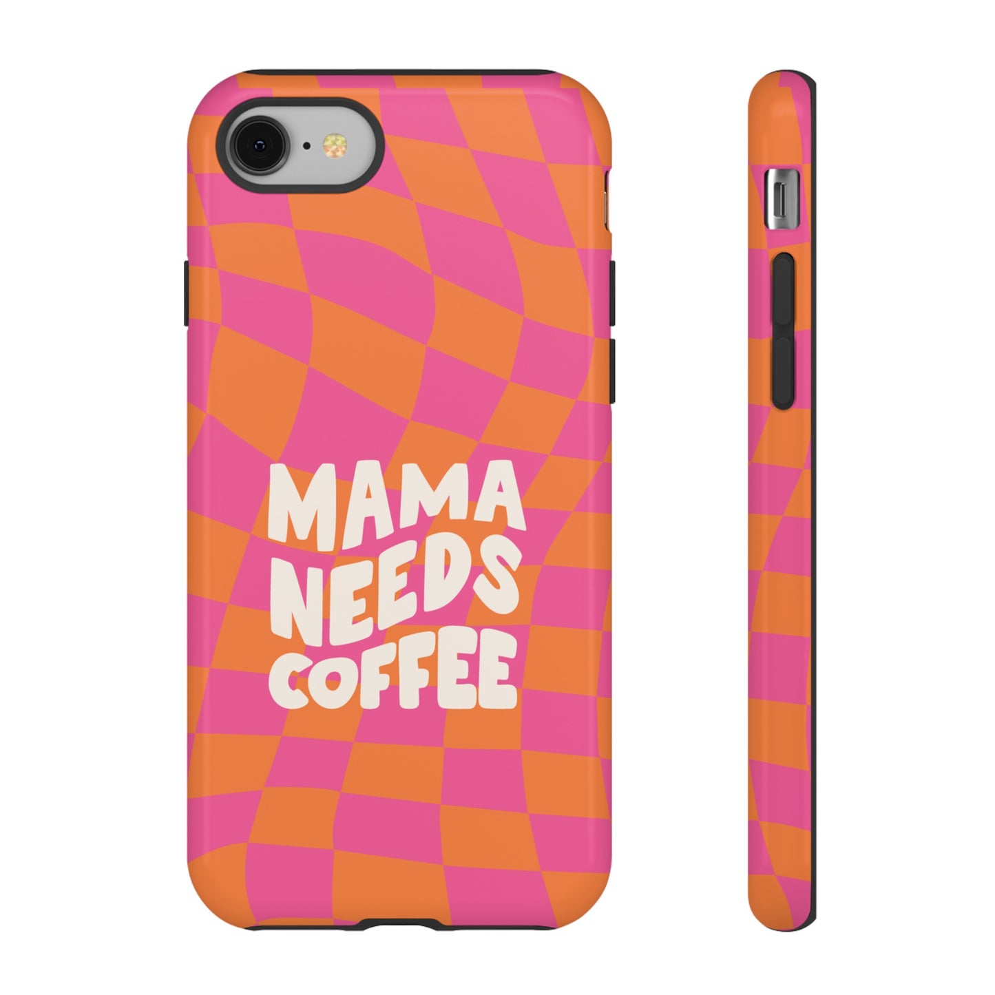 Mama Needs Coffee Wallpaper Phone Case | iPhone 15 Plus/ Pro, 14, 13, 12| Google Pixel 7, Pro, 5| Samsung Galaxy S23 All Major Phone Models