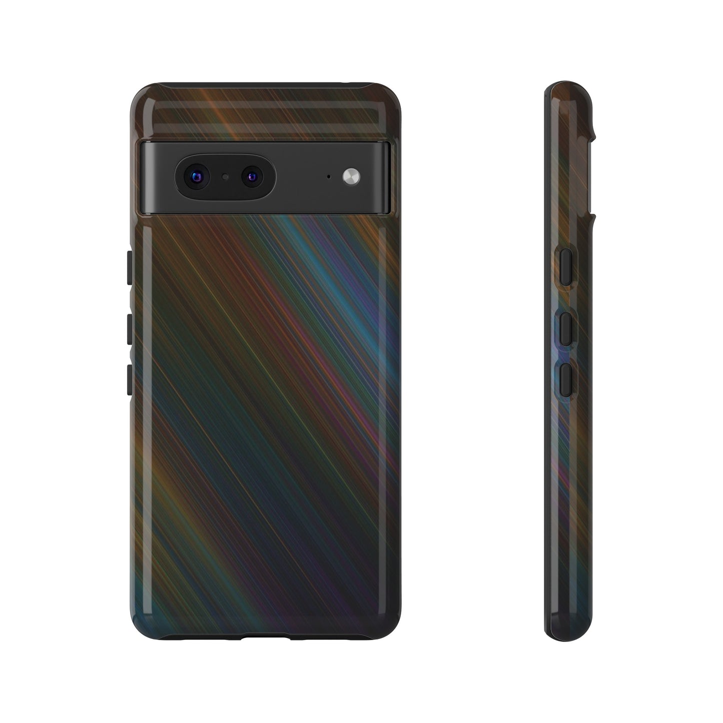 Slanted Rainbow Wallpaper Phone Case | iPhone 15 Plus/ Pro, 14, 13, 12| Google Pixel 7, Pro, 5| Samsung Galaxy S23 All Major Phone Models