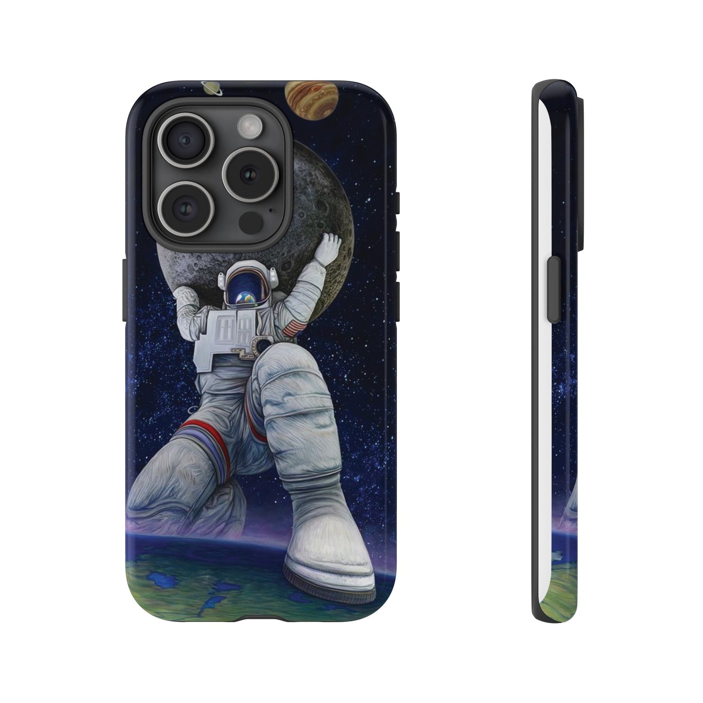 Astronaut Holding The Moon Phone Case | iPhone 15 Plus/ Pro, 14, 13, 12| Google Pixel 7, Pro, 5| Samsung Galaxy S23 All Major Phone Models