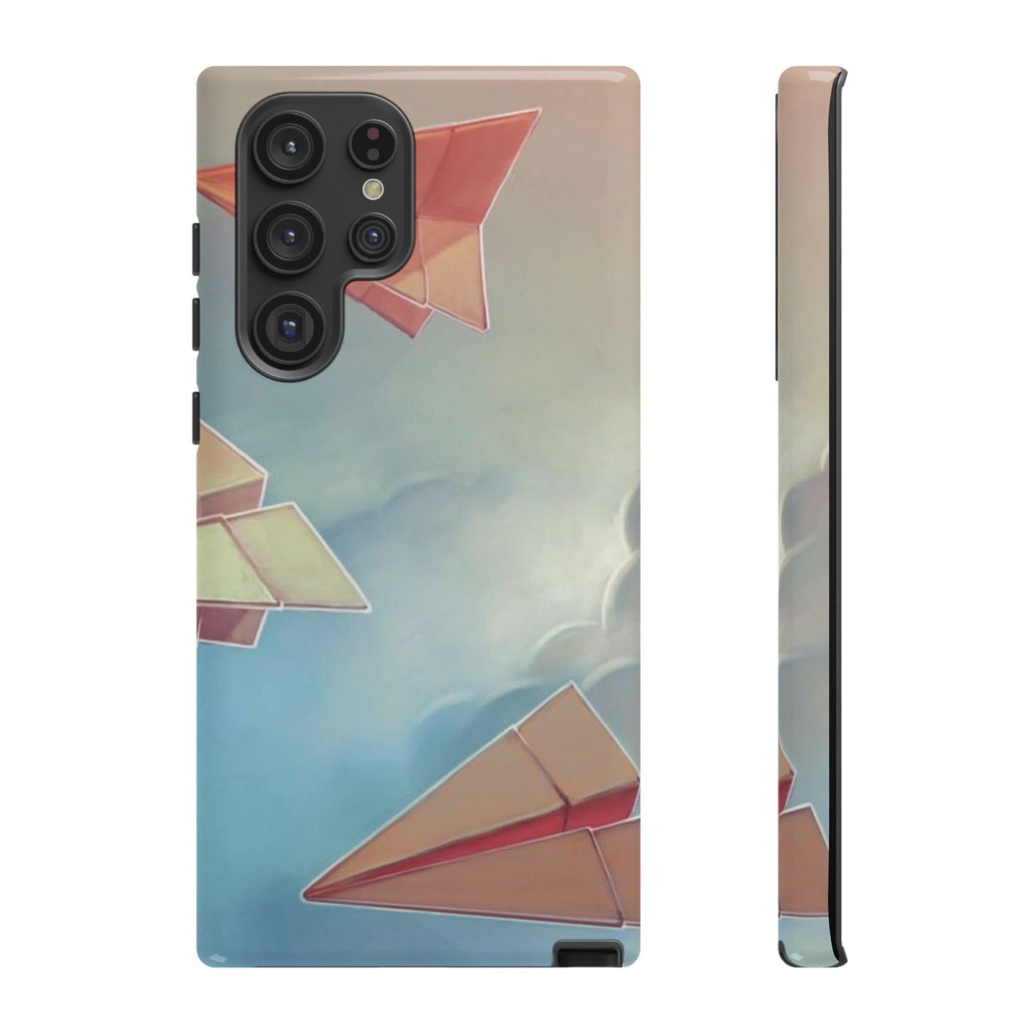 Paper Plane Wallpaper Phone Case | iPhone 15 Plus/ Pro, 14, 13, 12| Google Pixel 7, Pro, 5| Samsung Galaxy S23 All Major Phone Models