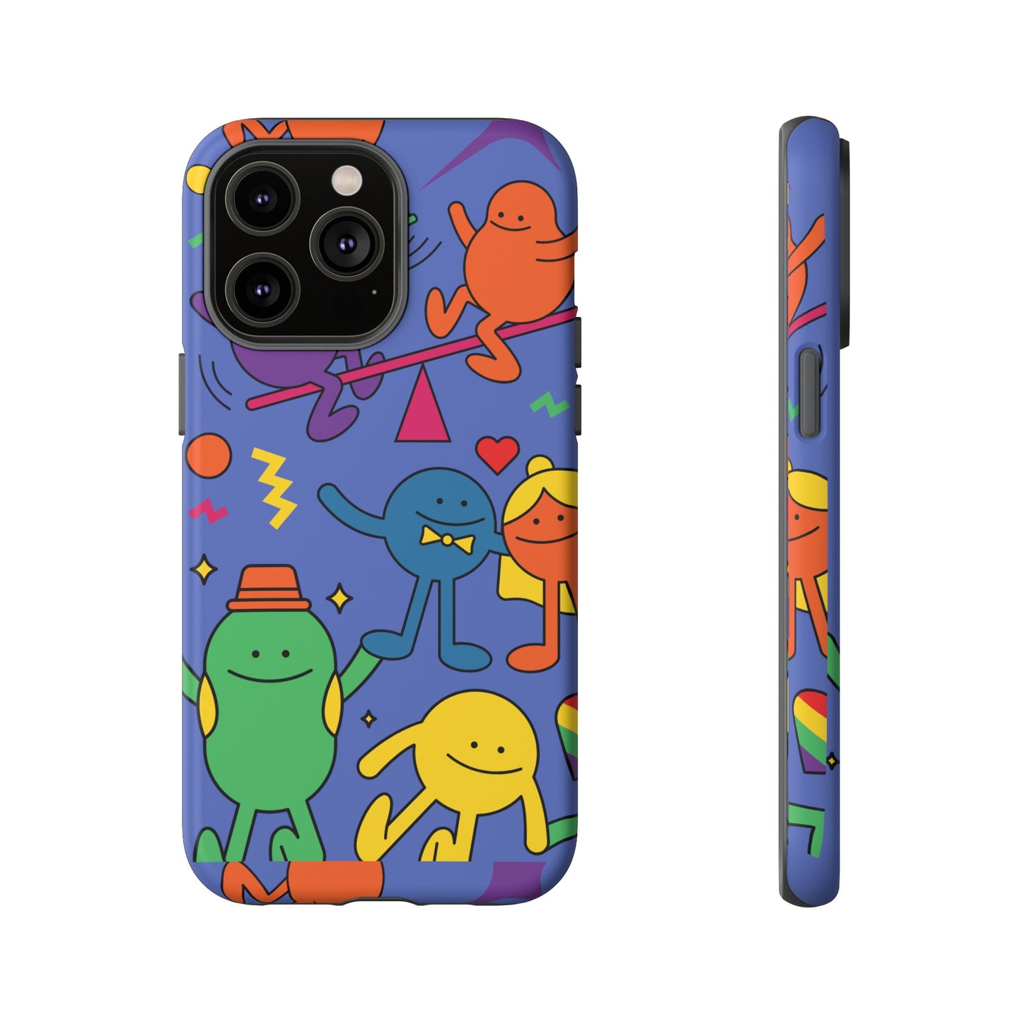 Colourful Cartoon Wallpaper Phone Case | iPhone 15 Plus/ Pro, 14, 13, 12| Google Pixel 7, Pro, 5| Samsung Galaxy S23 All Major Phone Models