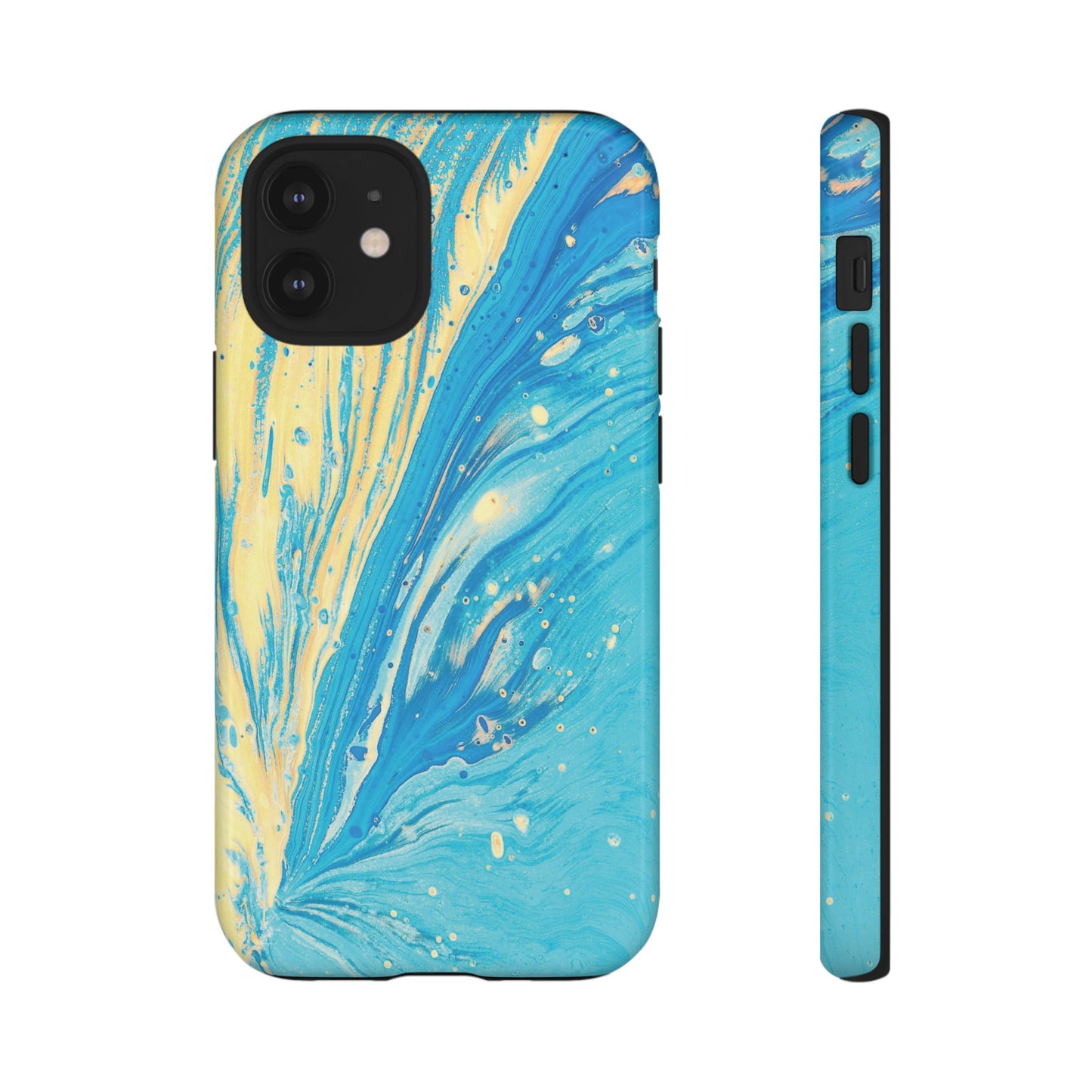 Fan of Yellow & Blue Paint Phone Case | iPhone 15 Plus/ Pro, 14, 13, 12| Google Pixel 7, Pro, 5| Samsung Galaxy S23 All Major Phone Models