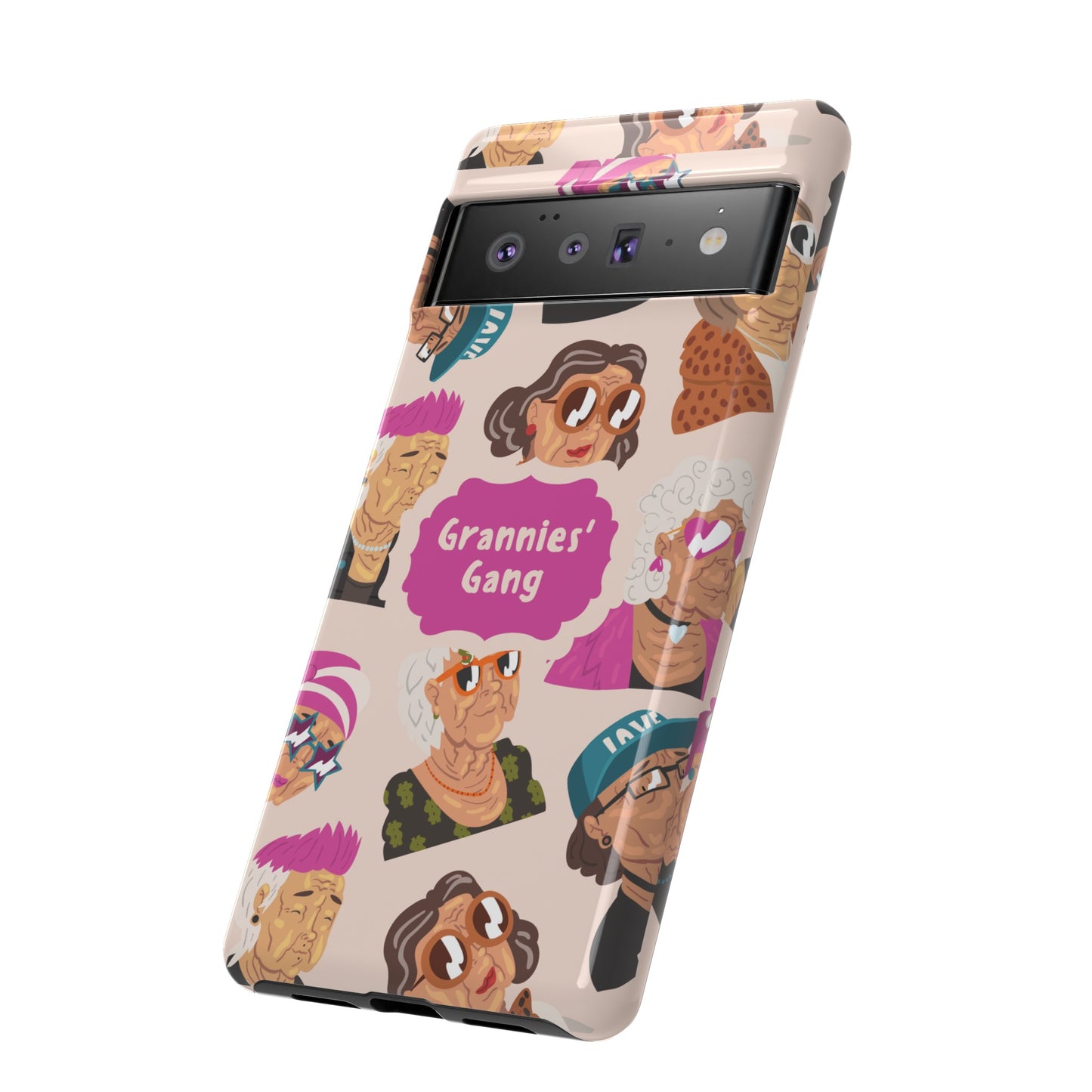 Grannies' Gang Wallpaper Phone Case | iPhone 15 Plus/ Pro, 14, 13, 12| Google Pixel 7, Pro, 5| Samsung Galaxy S23 All Major Phone Models