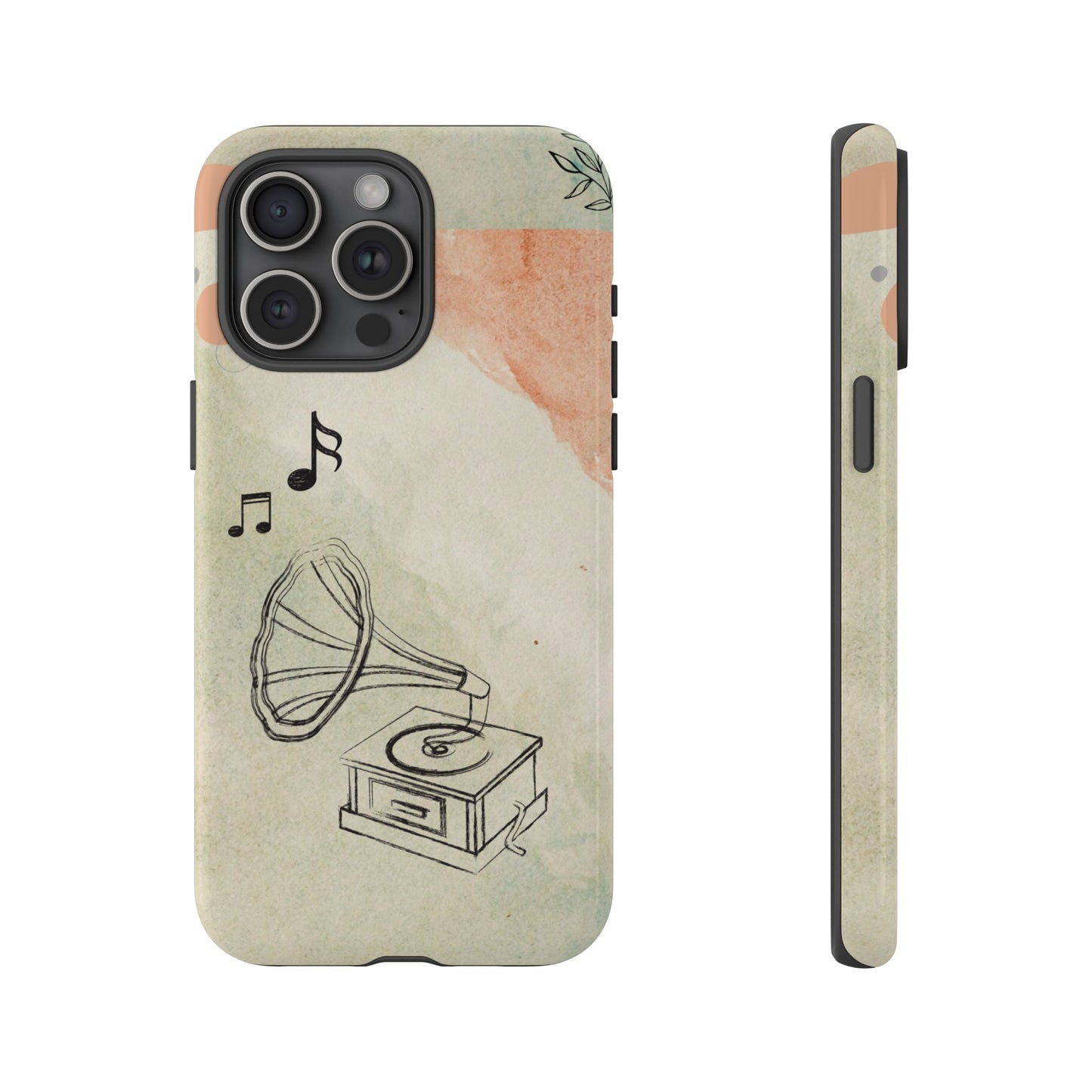 Record Player Wallpaper Phone Case | iPhone 15 Plus/ Pro, 14, 13, 12| Google Pixel 7, Pro, 5| Samsung Galaxy S23 All Major Phone Models