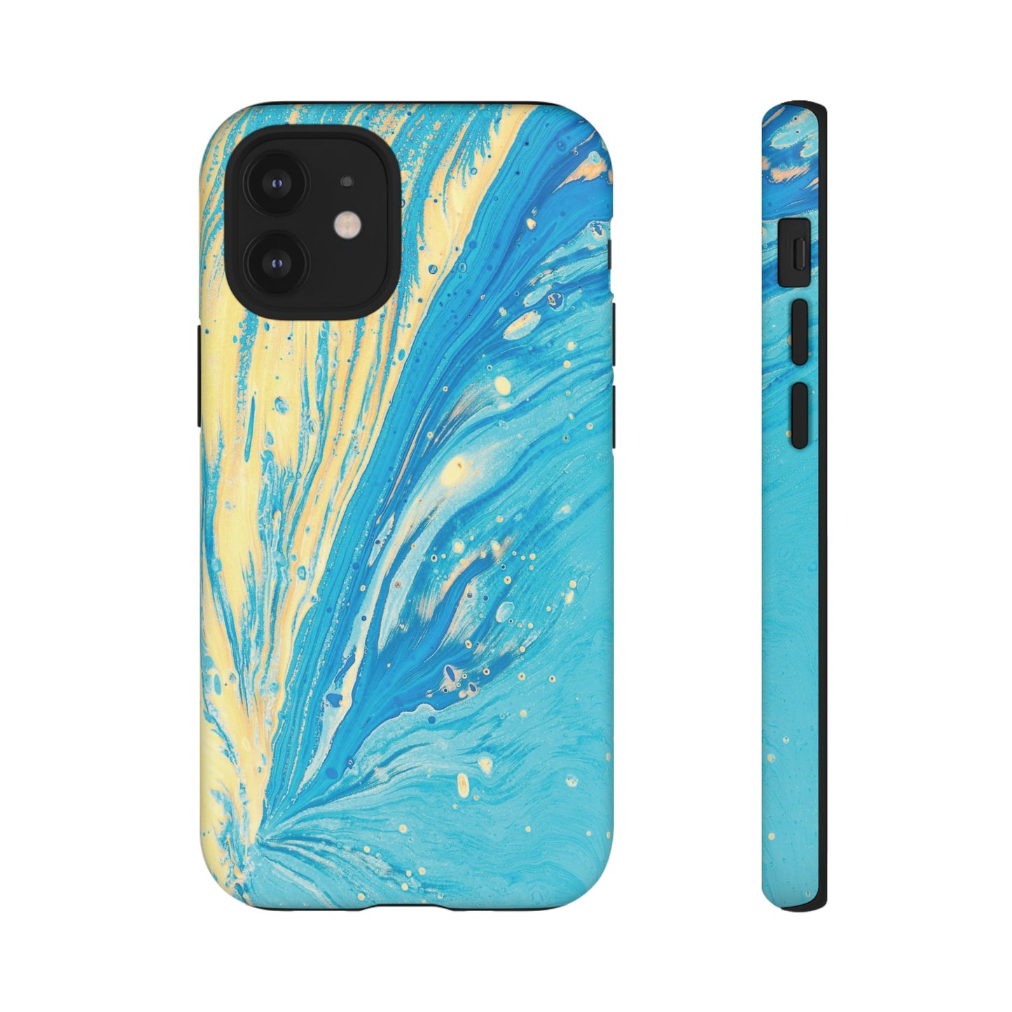 Fan of Yellow & Blue Paint Phone Case | iPhone 15 Plus/ Pro, 14, 13, 12| Google Pixel 7, Pro, 5| Samsung Galaxy S23 All Major Phone Models