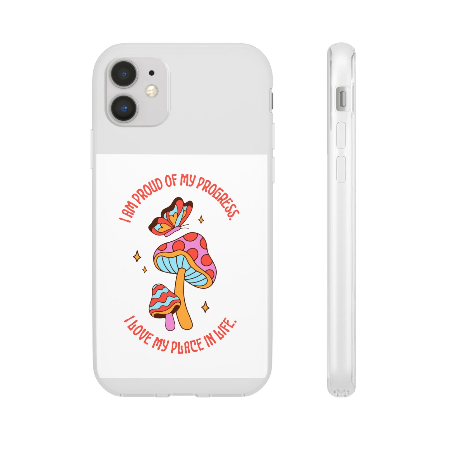 Cute Mushrooms Wallpaper Phone Case | iPhone 15 Plus/ Pro, 14, 13, 12|Samsung Galaxy Models