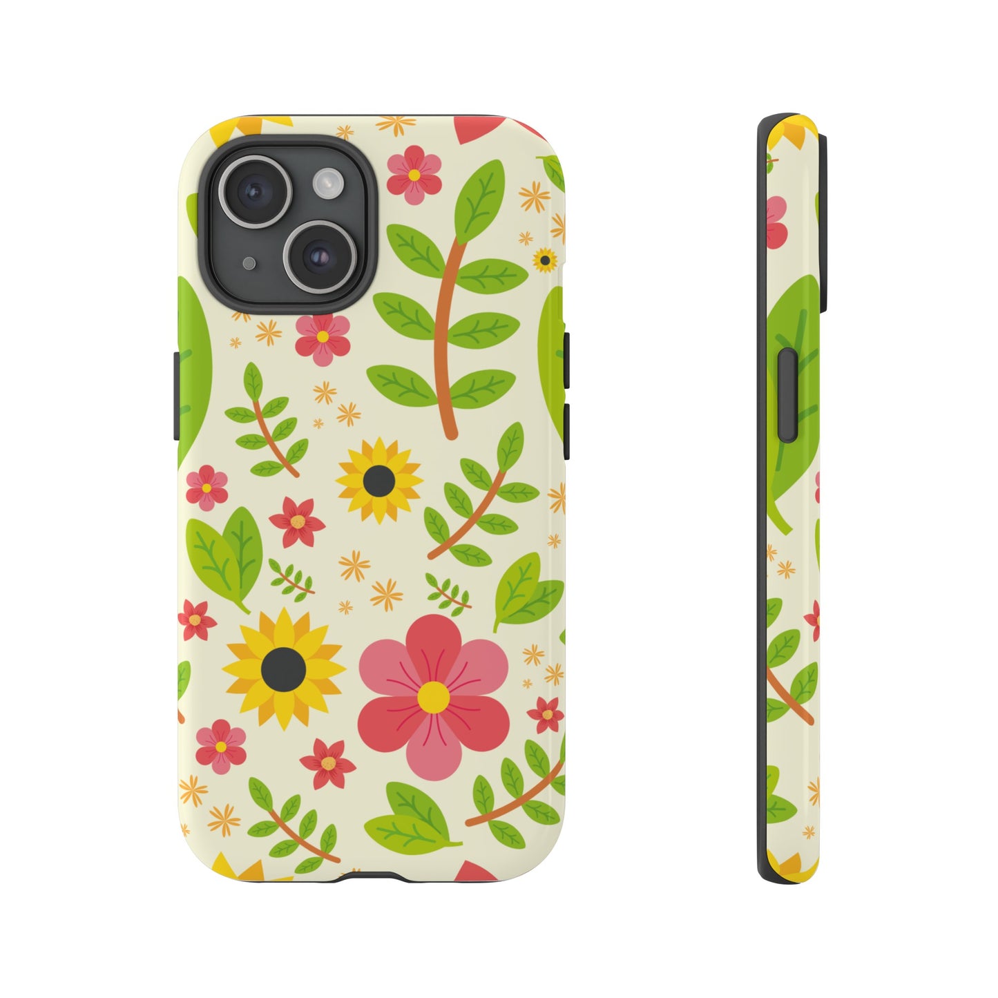 Botanical Flowers Phone Case | iPhone 15 Plus/ Pro, 14, 13, 12| Google Pixel 7, Pro, 5| Samsung Galaxy S23 All Major Phone Models