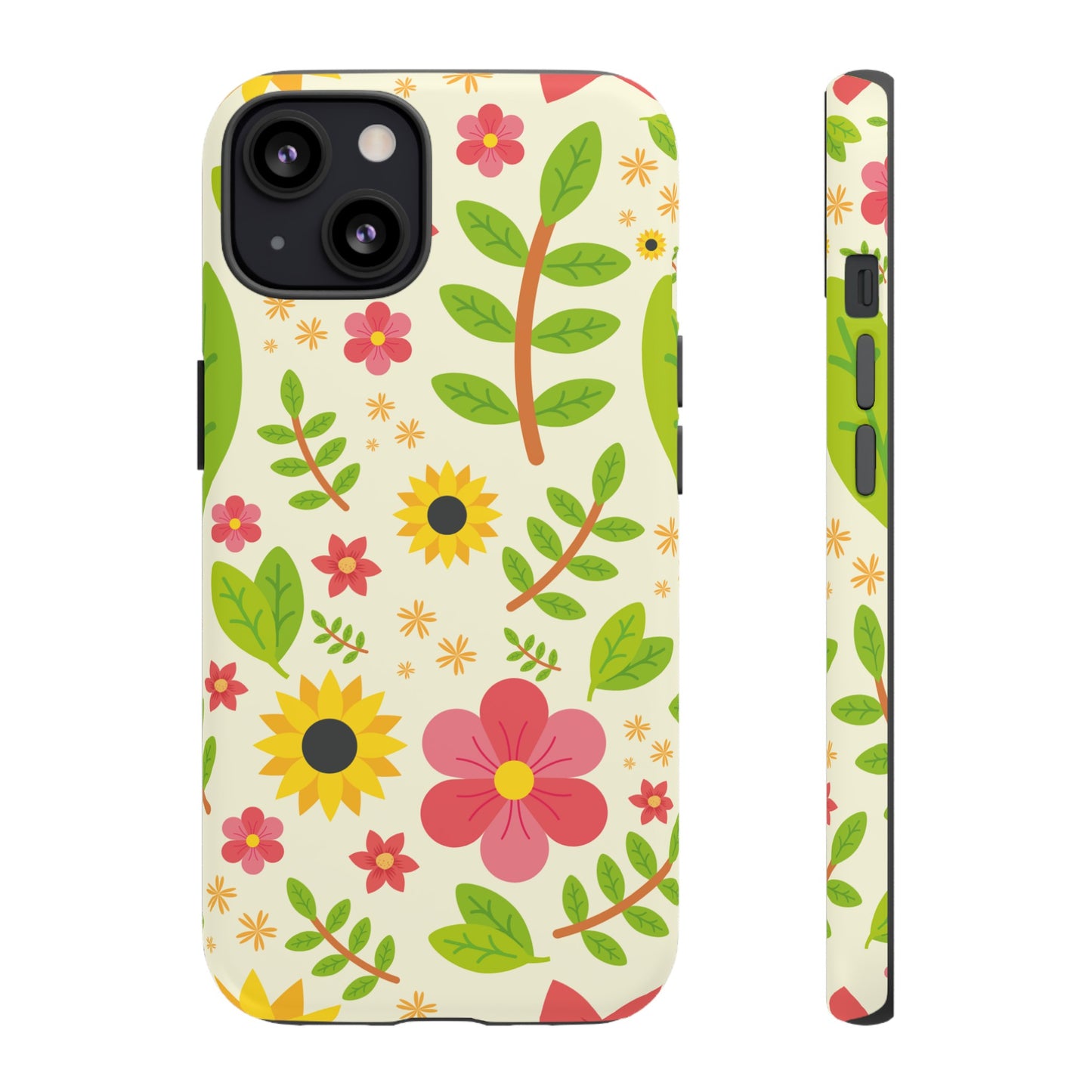 Botanical Flowers Phone Case | iPhone 15 Plus/ Pro, 14, 13, 12| Google Pixel 7, Pro, 5| Samsung Galaxy S23 All Major Phone Models