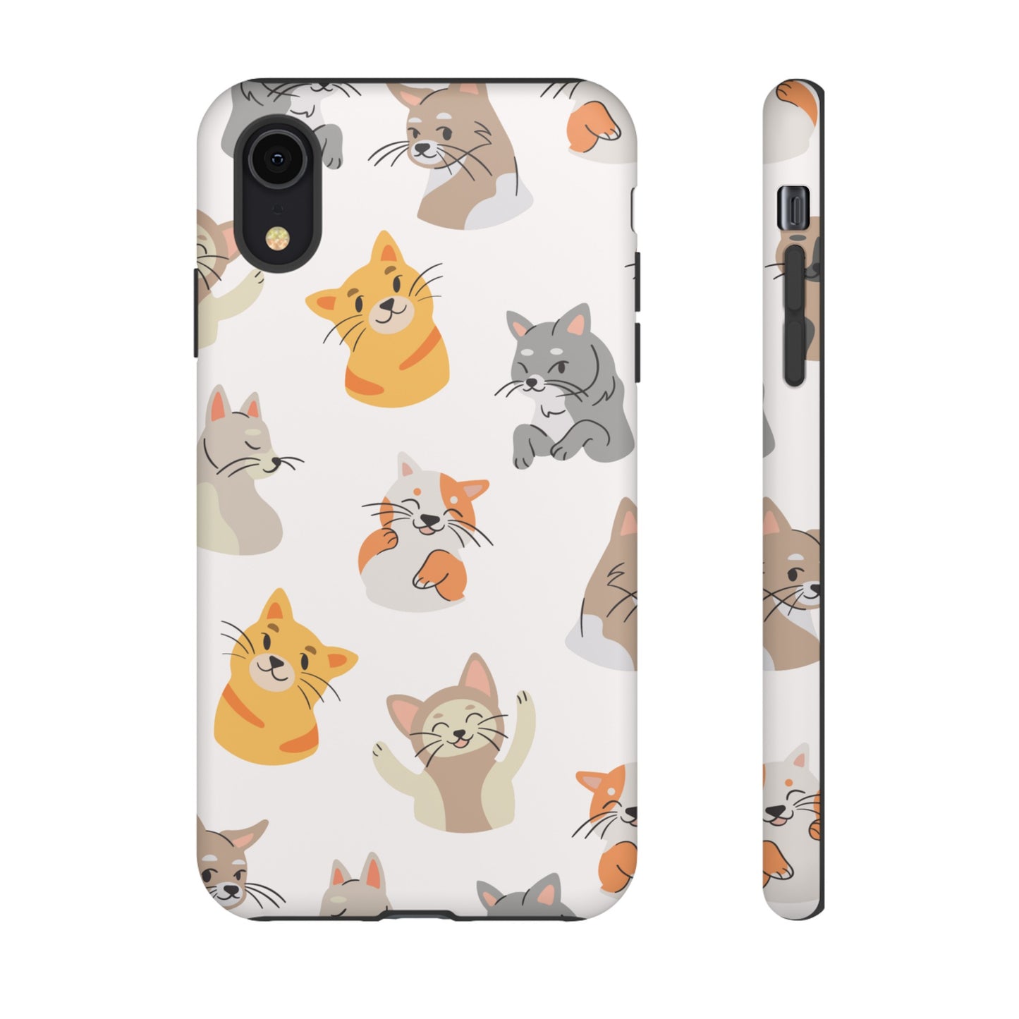 Adorable Cats Wallpaper Phone Case | iPhone 15 Plus/ Pro, 14, 13, 12| Google Pixel 7, Pro, 5| Samsung Galaxy S23 All Major Phone Models