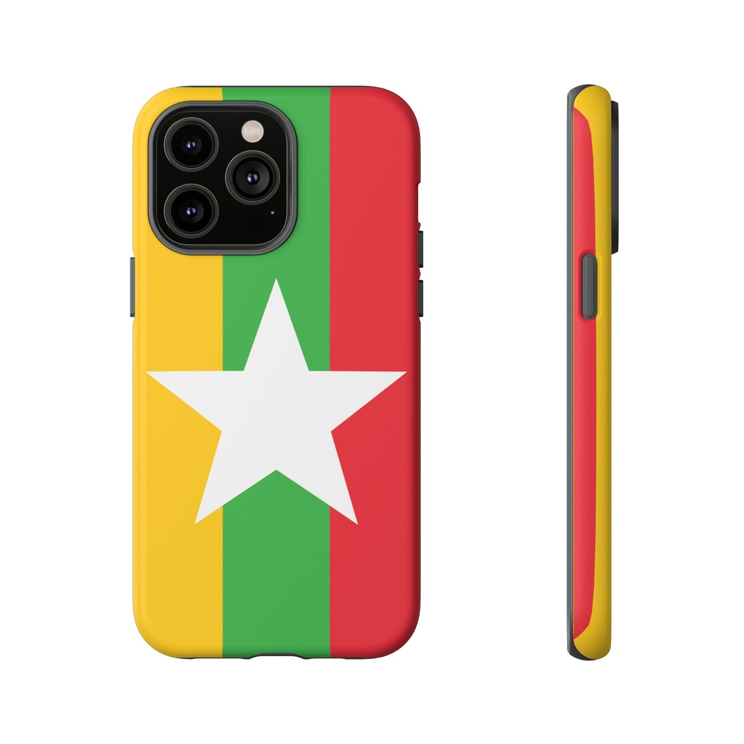 Myanmar Flag Phone Case | iPhone 15 Plus/ Pro, 14, 13, 12| Google Pixel 7, Pro, 5| Samsung Galaxy S23 All Major Phone Models