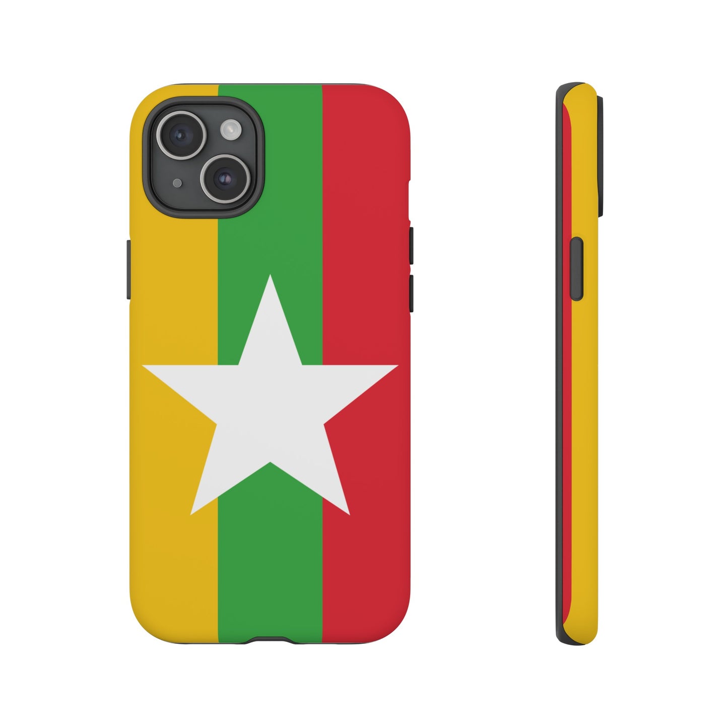 Myanmar Flag Phone Case | iPhone 15 Plus/ Pro, 14, 13, 12| Google Pixel 7, Pro, 5| Samsung Galaxy S23 All Major Phone Models