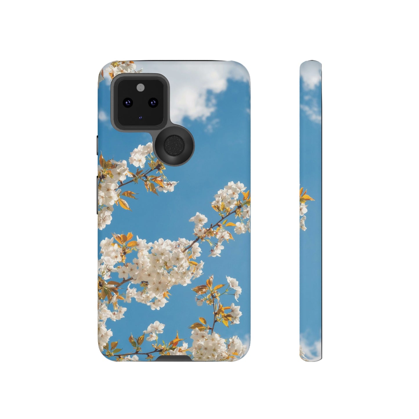 White Blossom Wallpaper Phone Case | iPhone 15 Plus/ Pro, 14, 13, 12| Google Pixel 7, Pro, 5| Samsung Galaxy S23 All Major Phone Models