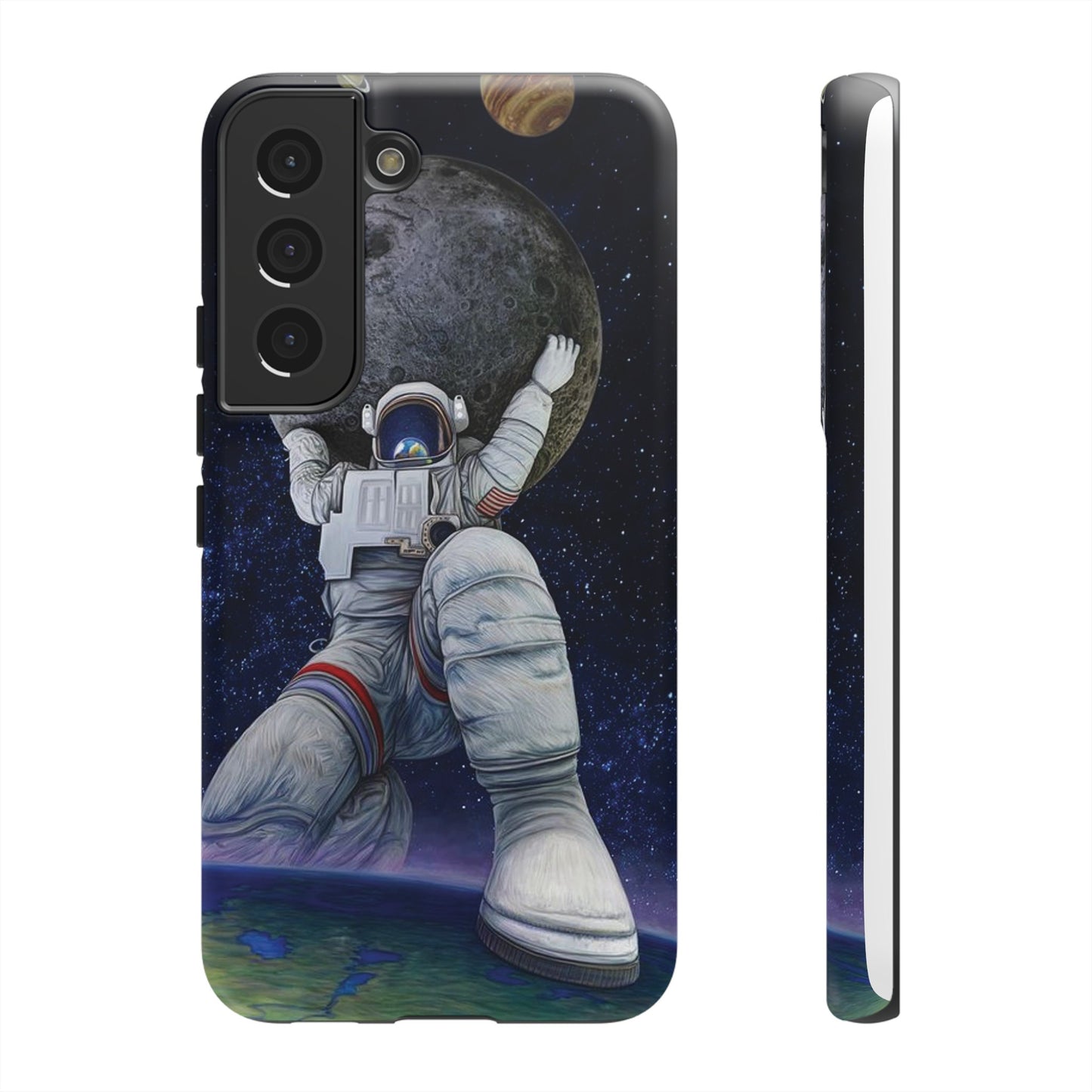 Astronaut Holding The Moon Phone Case | iPhone 15 Plus/ Pro, 14, 13, 12| Google Pixel 7, Pro, 5| Samsung Galaxy S23 All Major Phone Models