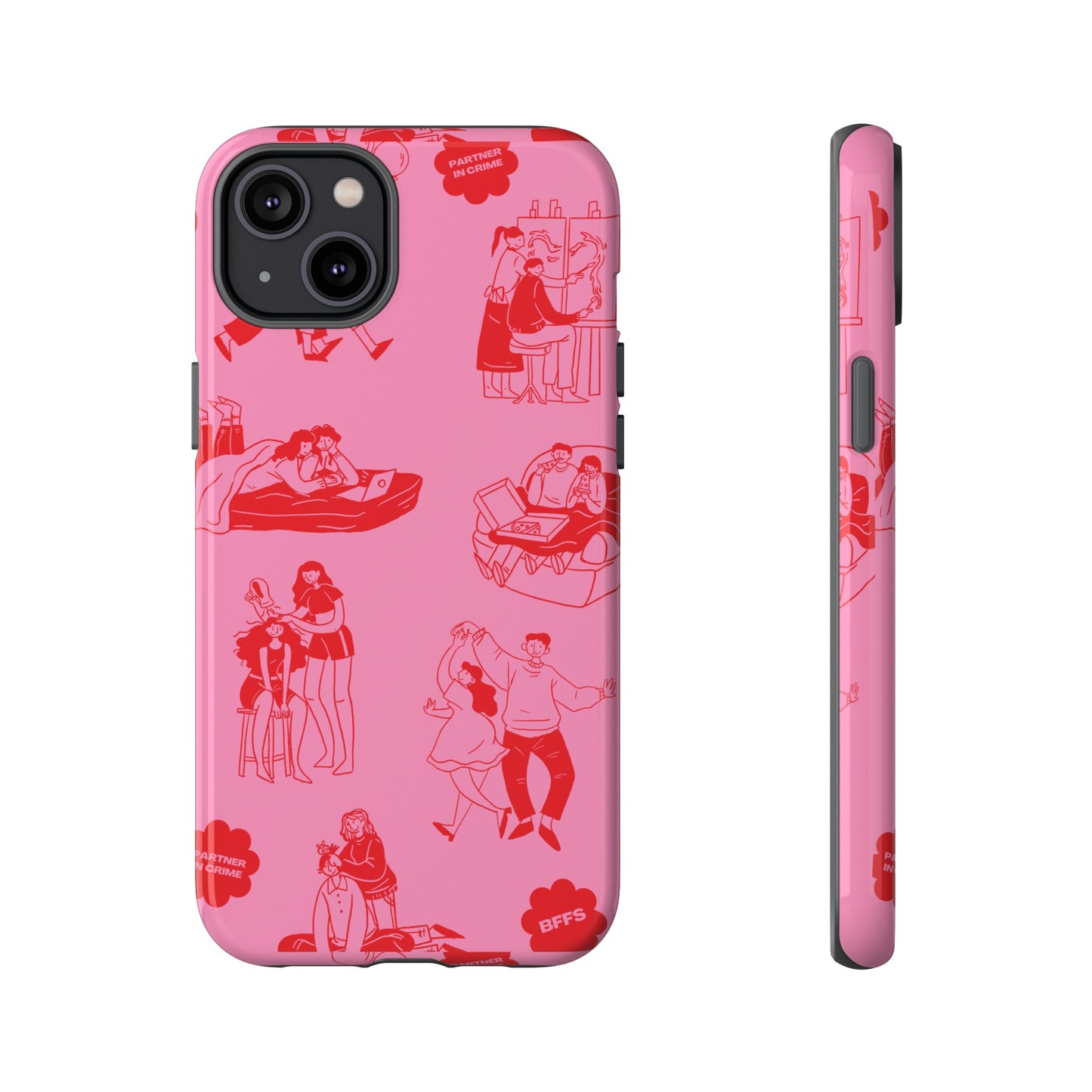 Pink Valentine's Day Wallpaper Phone Case | iPhone 15 Plus/ Pro, 14, 13, 12| Google Pixel 7, Pro, 5| Samsung Galaxy S23 All Major Phone Models