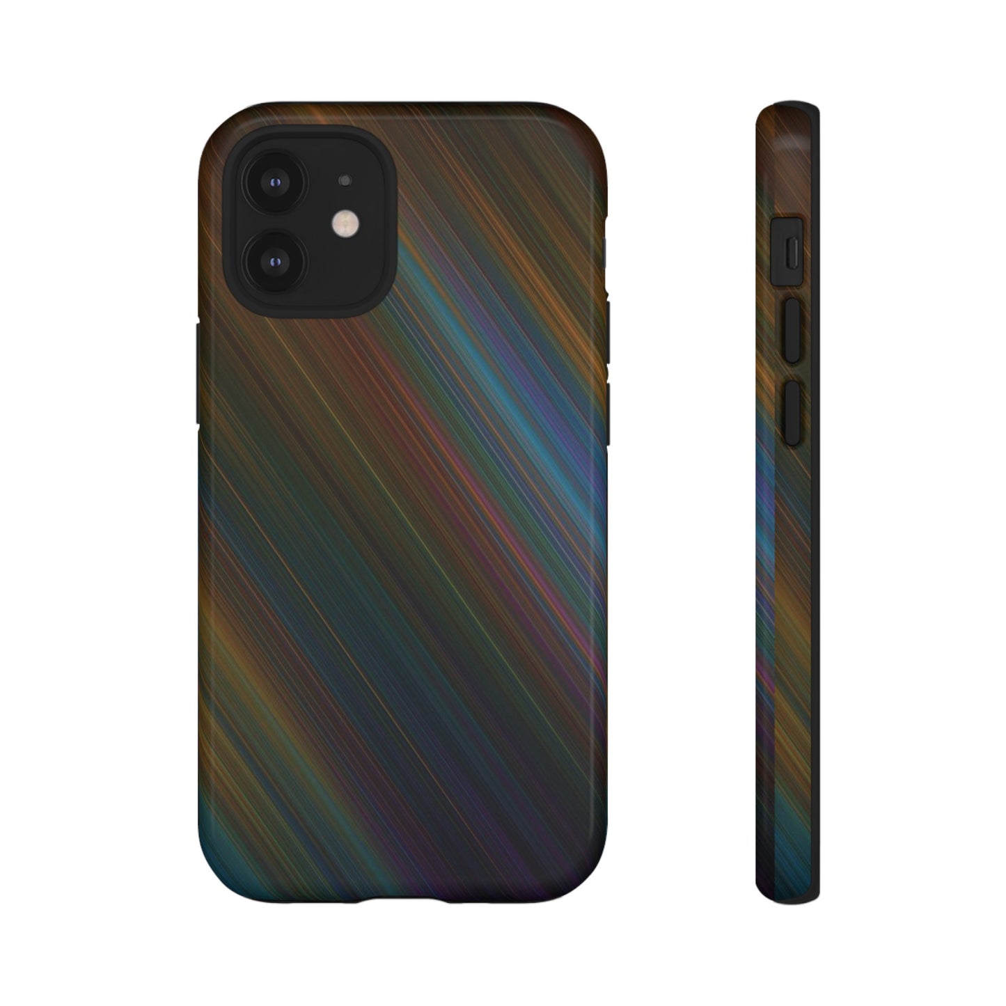 Slanted Rainbow Wallpaper Phone Case | iPhone 15 Plus/ Pro, 14, 13, 12| Google Pixel 7, Pro, 5| Samsung Galaxy S23 All Major Phone Models