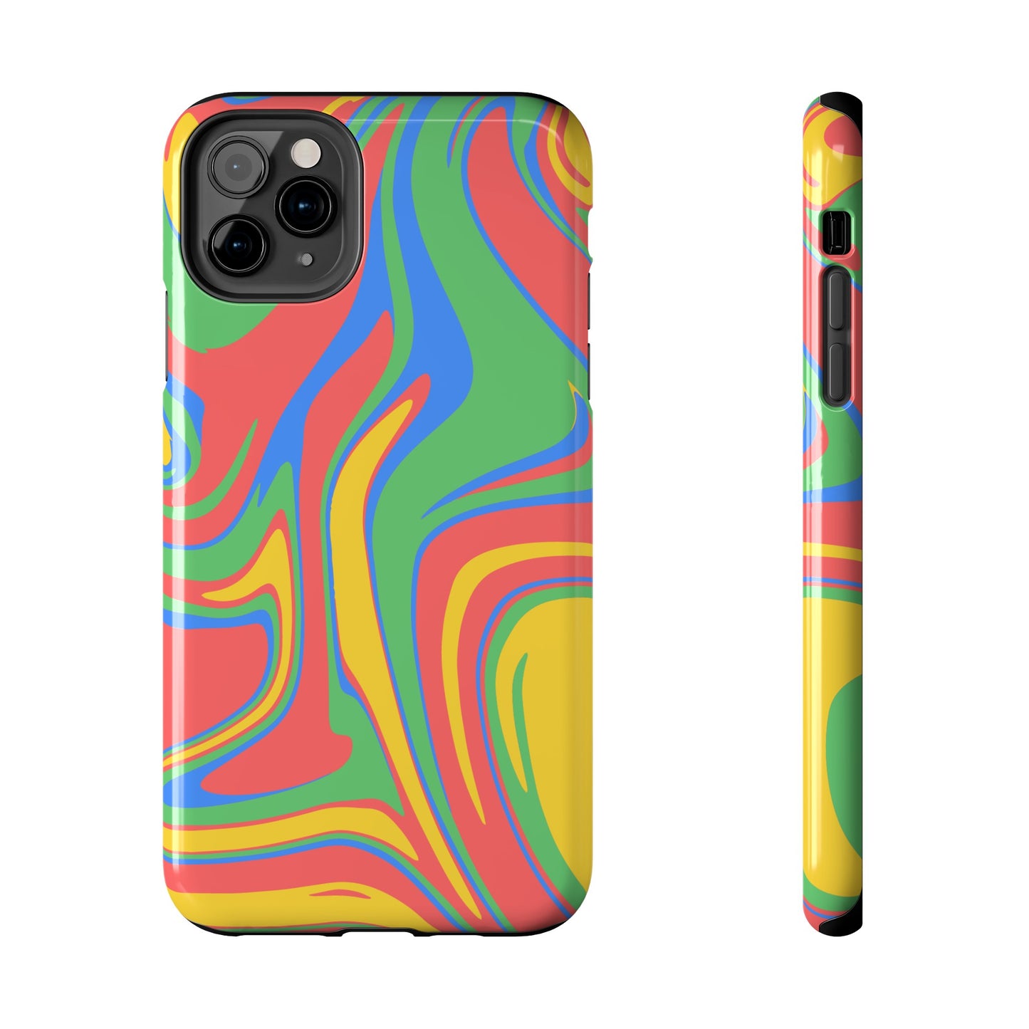 Colourful Marble Phone Case | iPhone 15 Plus/ Pro, 14, 13, 12|