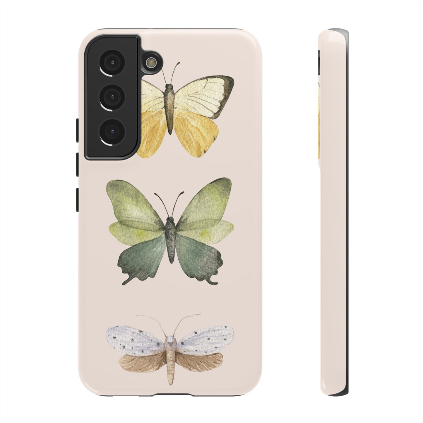 Three Butterflies Wallpaper Phone Case | iPhone 15 Plus/ Pro, 14, 13, 12| Google Pixel 7, Pro, 5| Samsung Galaxy S23 All Major Phone Models