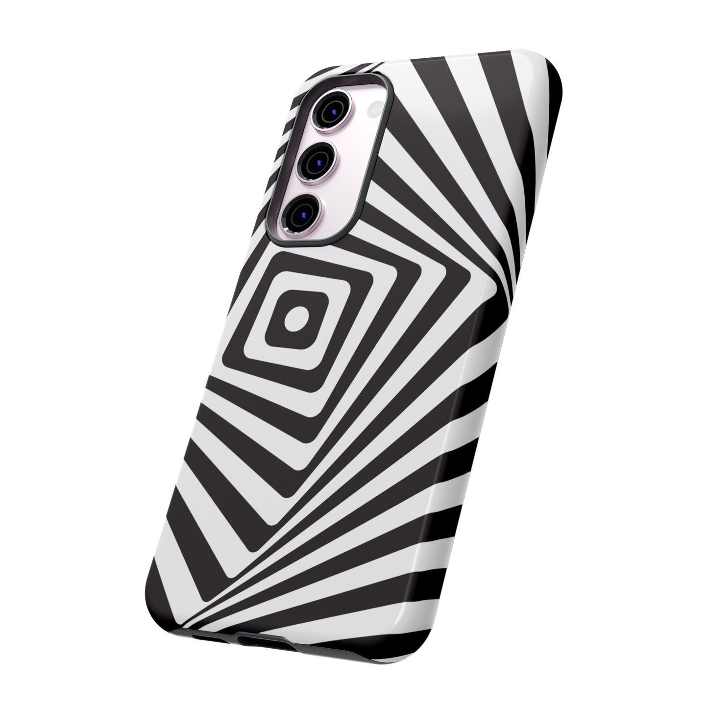 Black & White Spiral Wallpaper Phone Case | iPhone 15 Plus/ Pro, 14, 13, 12| Google Pixel 7, Pro, 5| Samsung Galaxy S23 All Major Phone Models