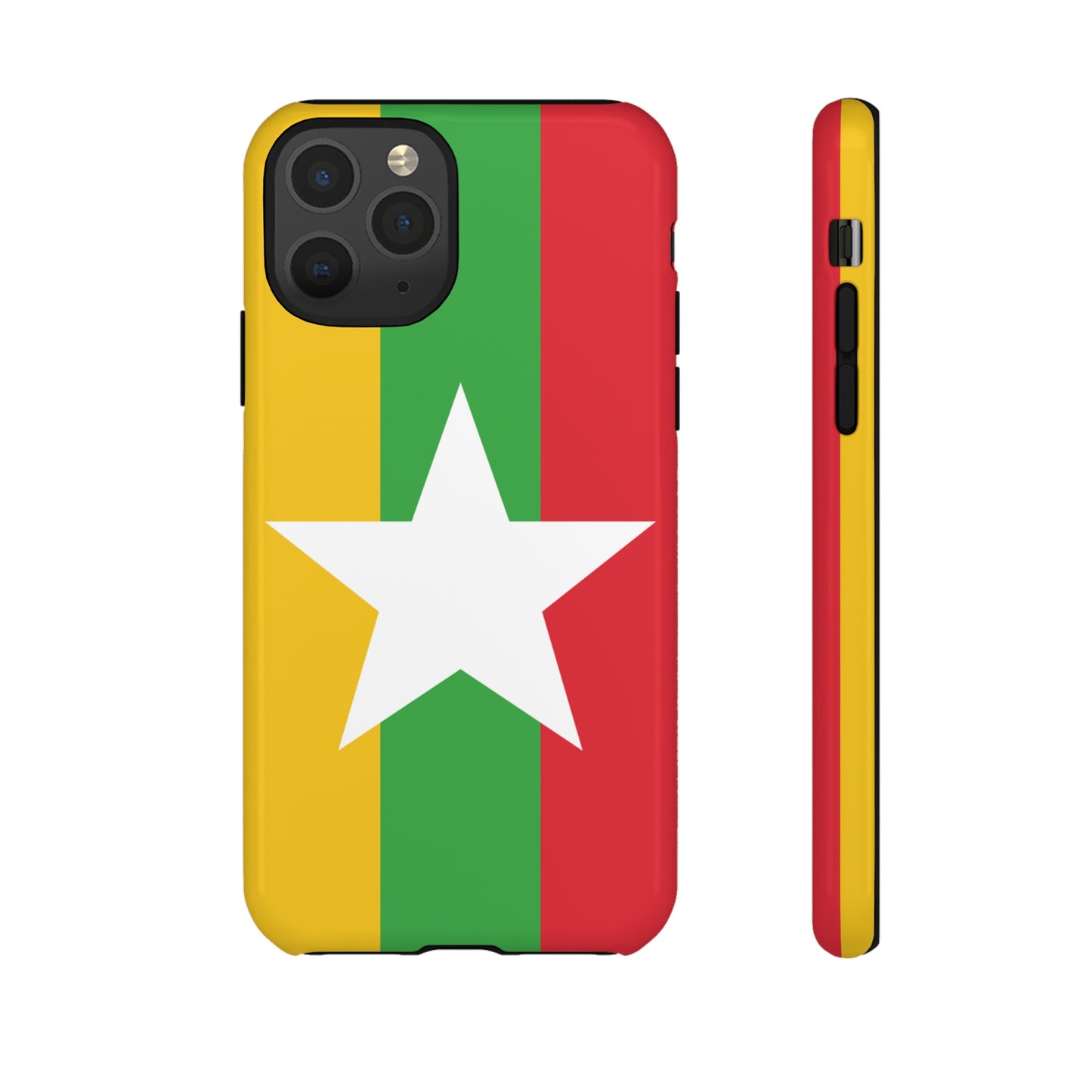 Myanmar Flag Phone Case | iPhone 15 Plus/ Pro, 14, 13, 12| Google Pixel 7, Pro, 5| Samsung Galaxy S23 All Major Phone Models