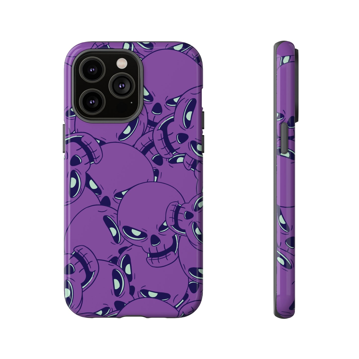 Glowing Skulls Wallpaper Phone Case | iPhone 15 Plus/ Pro, 14, 13, 12| Google Pixel 7, Pro, 5| Samsung Galaxy S23 All Major Phone Models