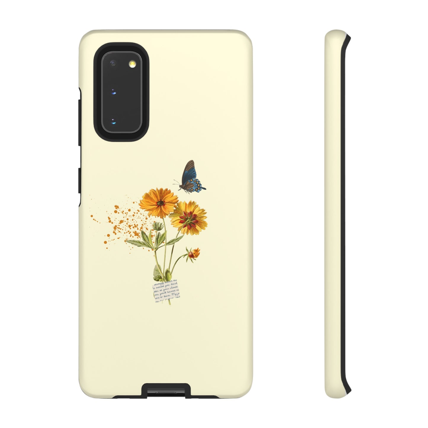 Butterfly Sunflowers Phone Case | iPhone 15 Plus/ Pro, 14, 13, 12| Google Pixel 7, Pro, 5| Samsung Galaxy S23 All Major Phone Models