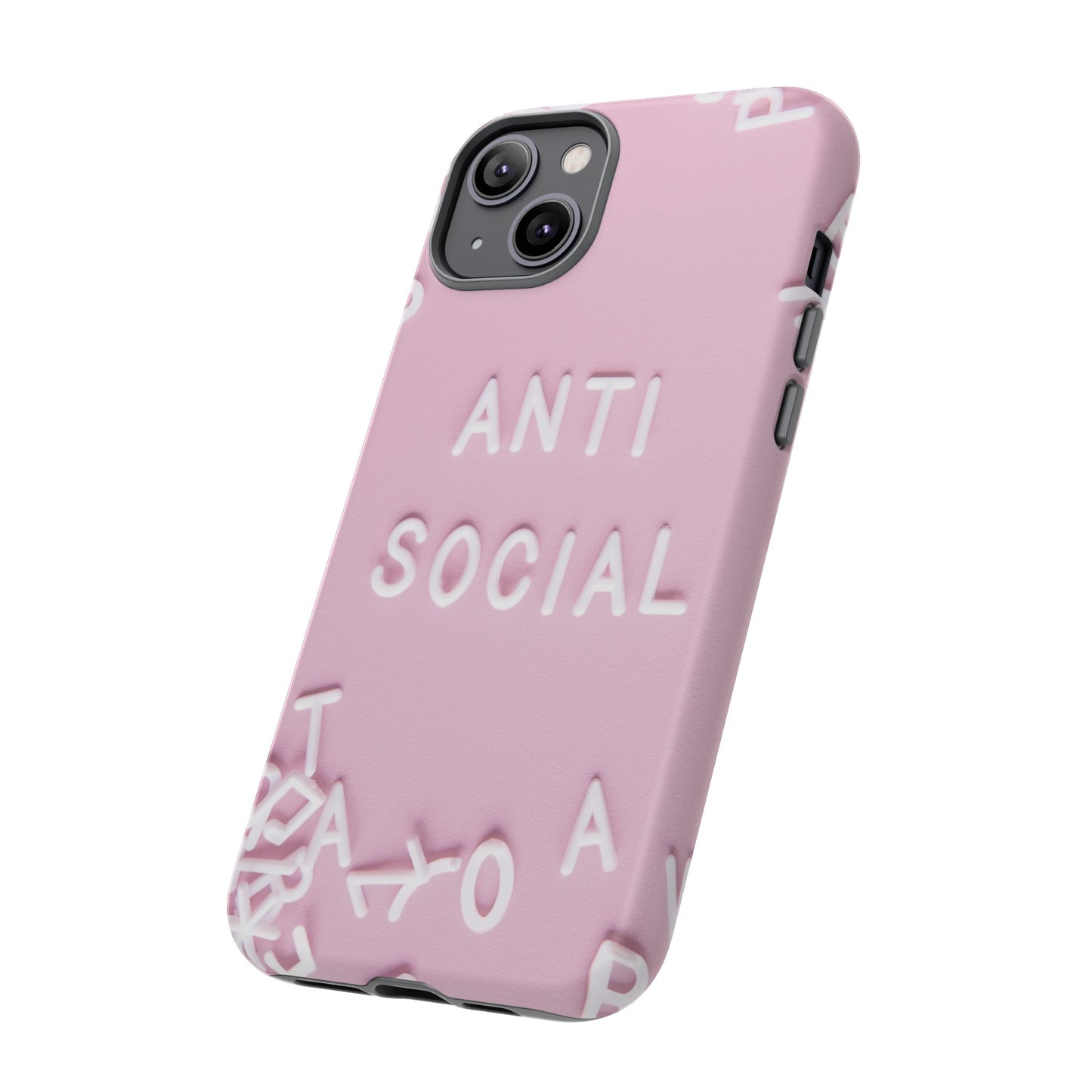 Anti Social Phone Case | iPhone 15 Plus/ Pro, 14, 13, 12| Google Pixel 7, Pro, 5| Samsung Galaxy S23 All Major Phone Models