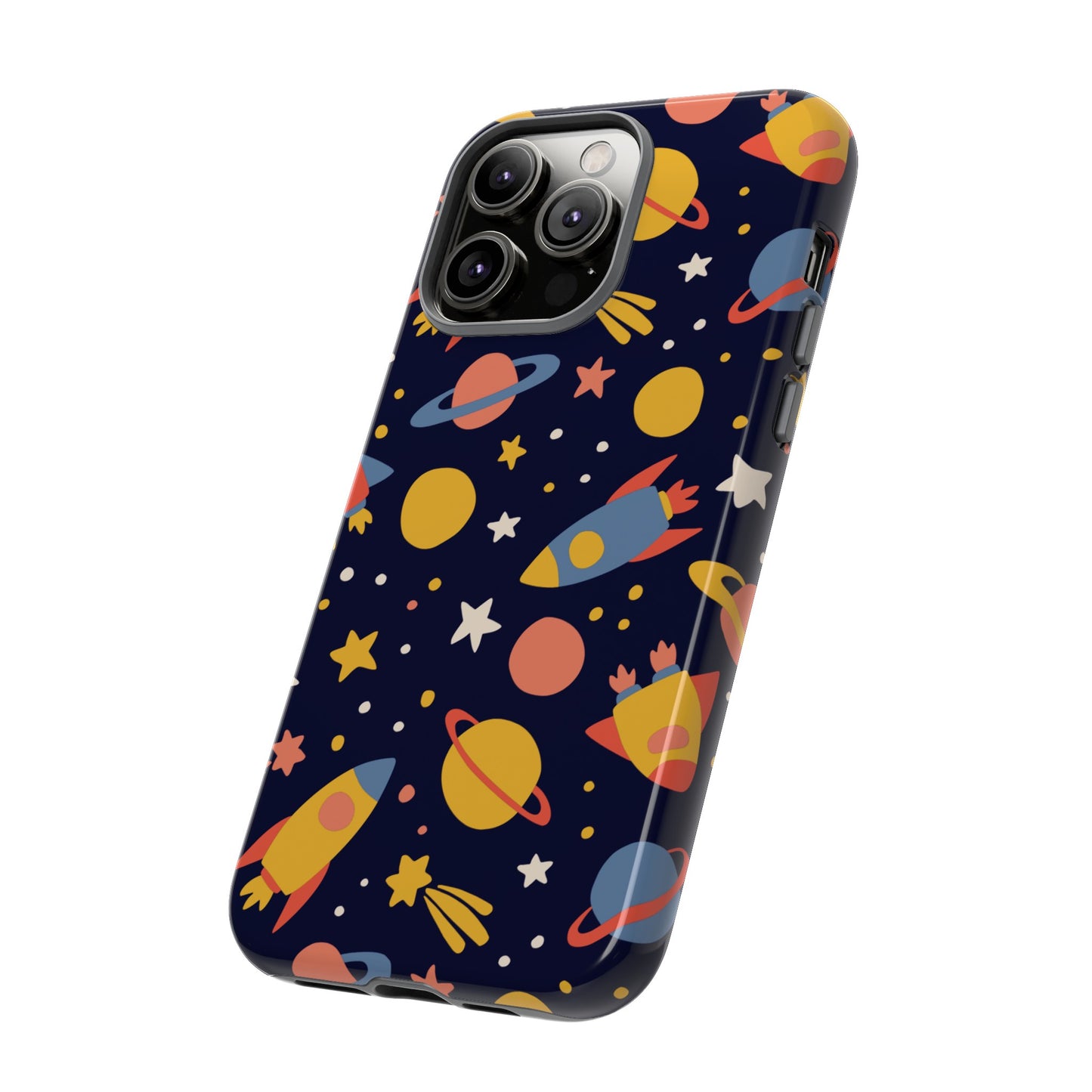 Cartoon Space Wallpaper Phone Case | iPhone 15 Plus/ Pro, 14, 13, 12| Google Pixel 7, Pro, 5| Samsung Galaxy S23 All Major Phone Models